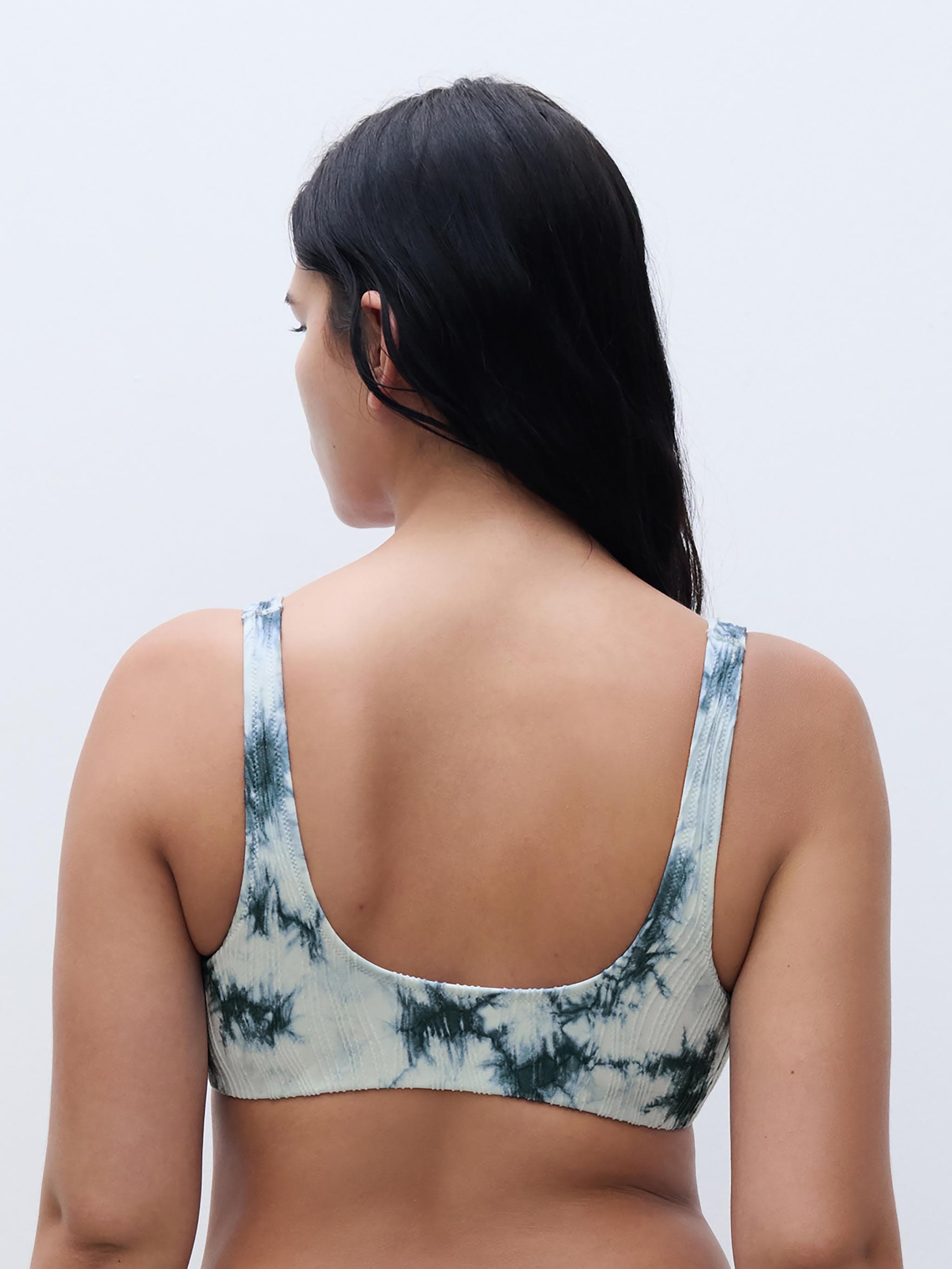 Bügelloser Bikini BH - Splash Denim