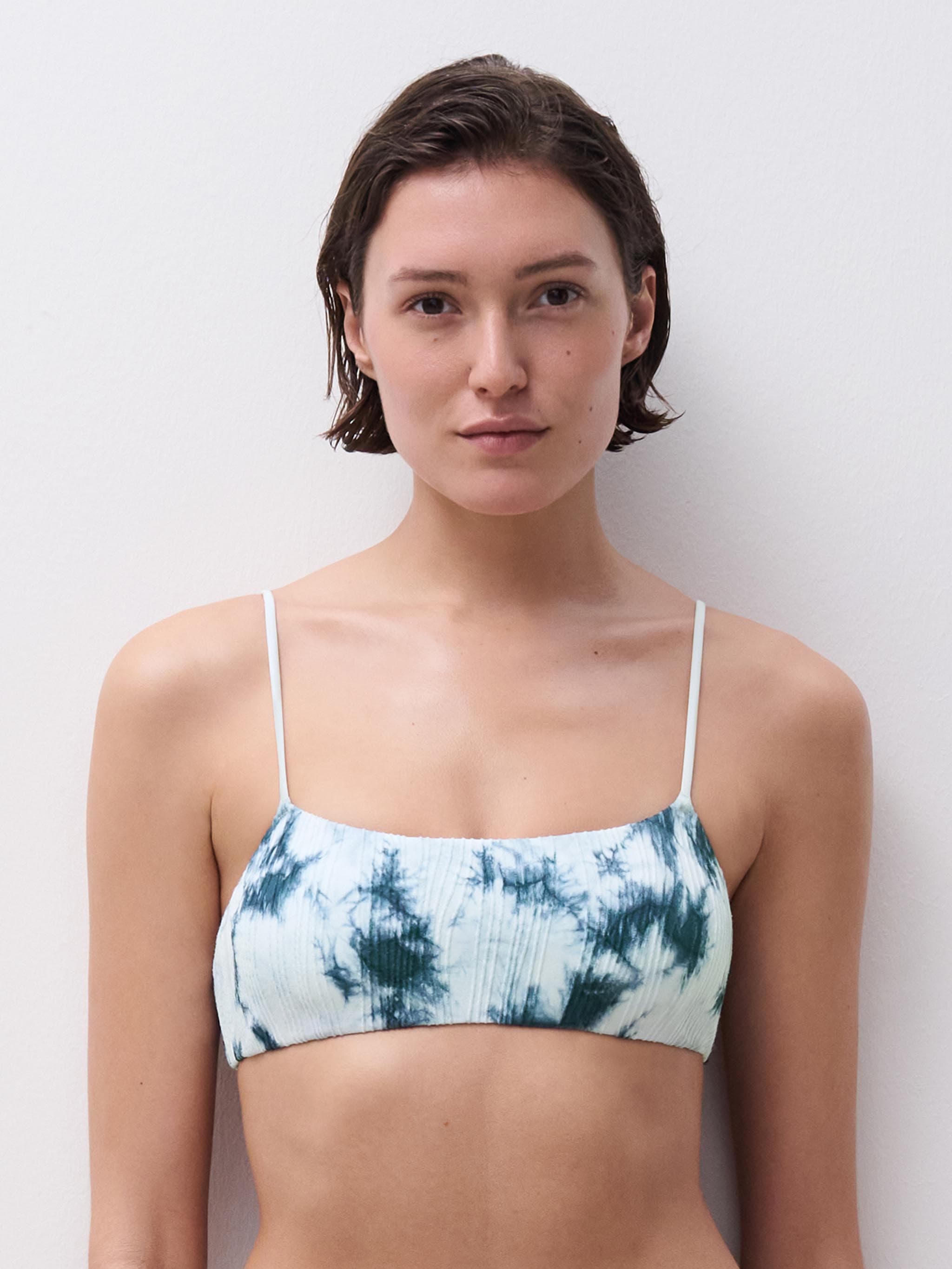 Bügelloser Bikini BH - Splash Denim