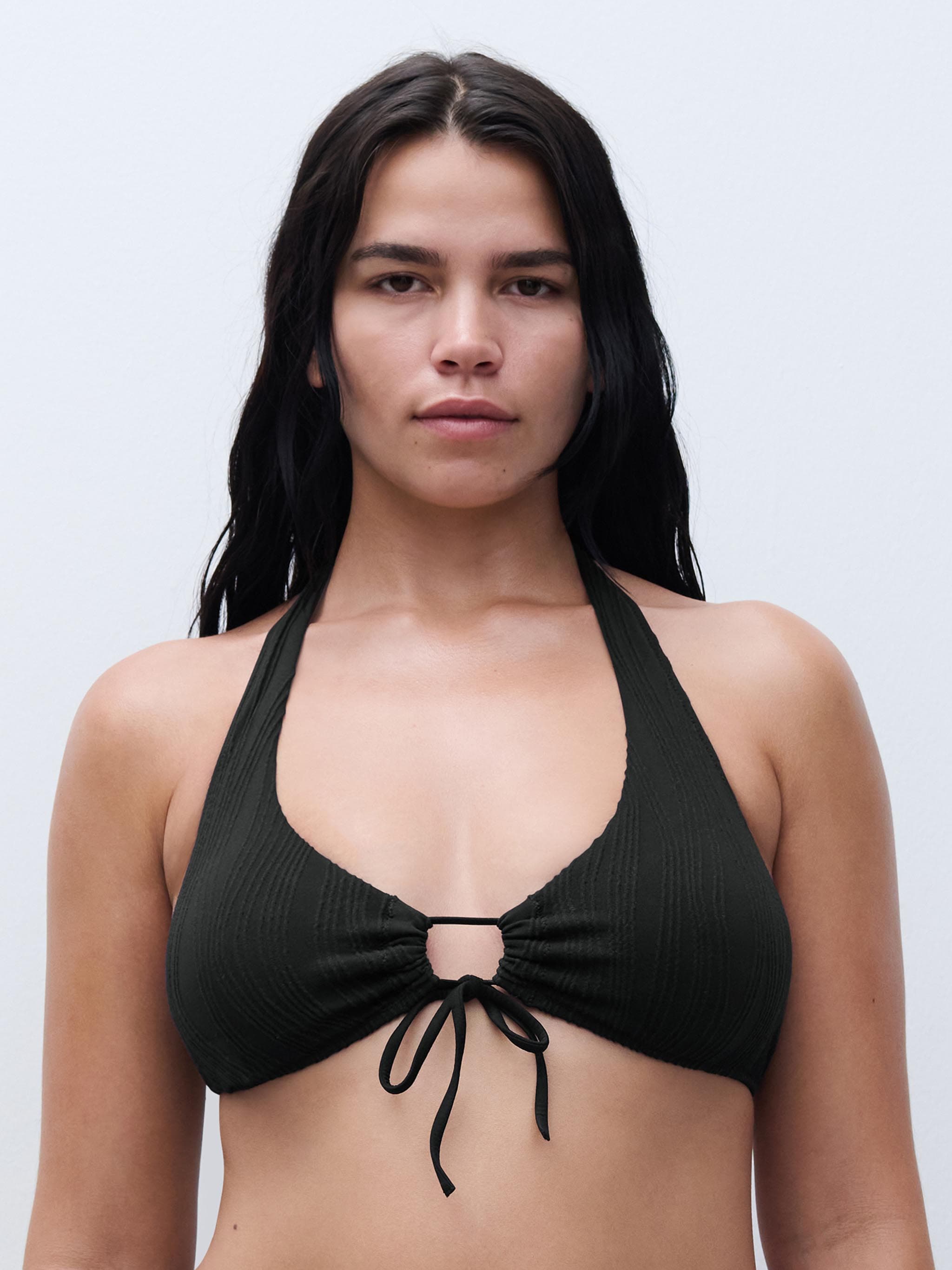 Bügelloser Bikini BH - Schwarz