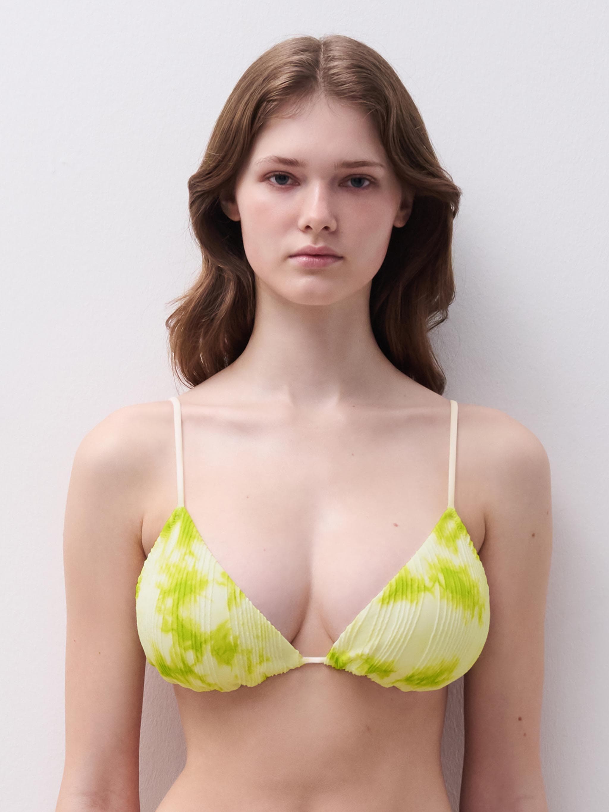 Triangel Bikini BH - Splash Lime