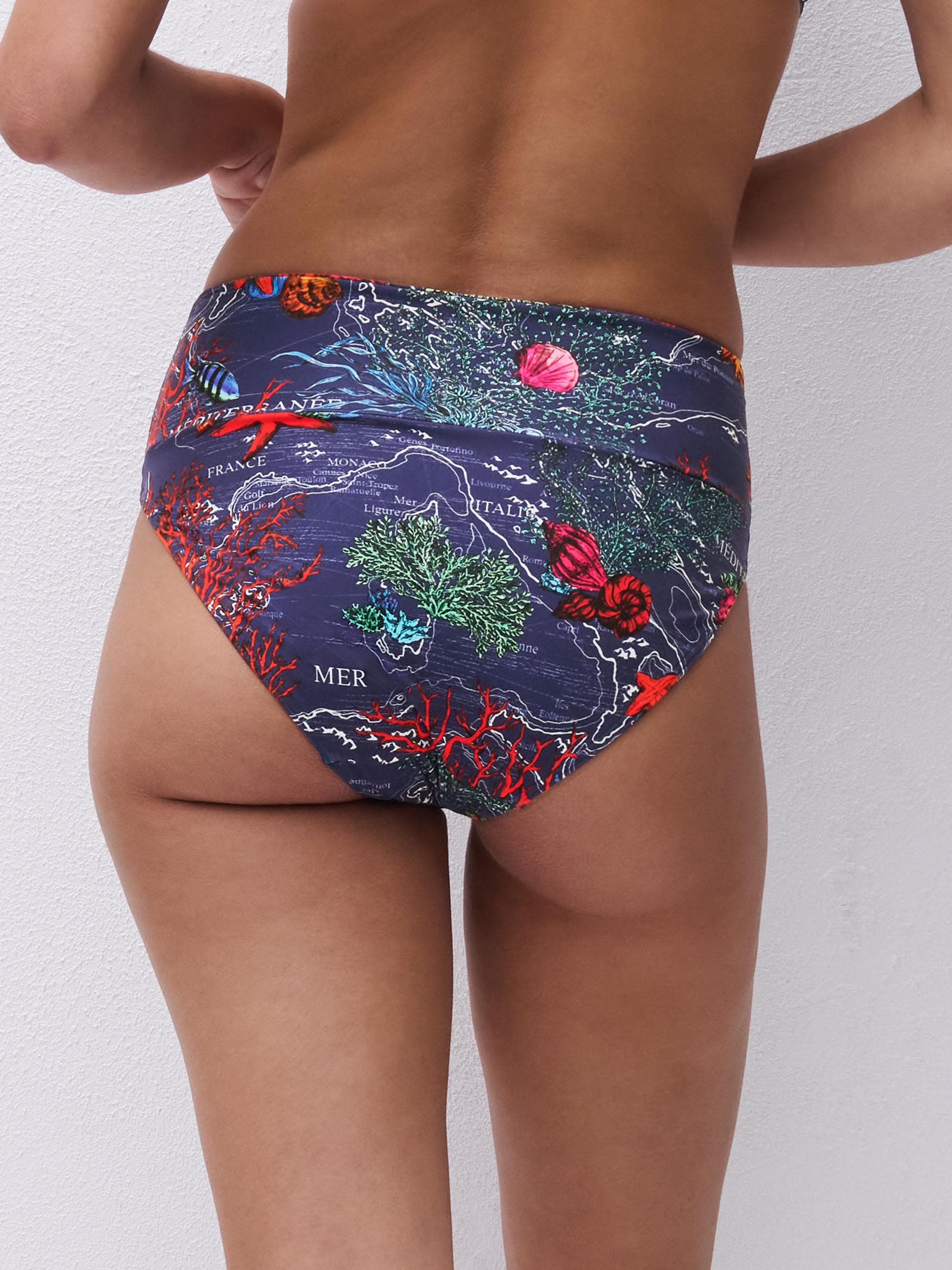 Bikini Taillenslip - Dark mediterranean