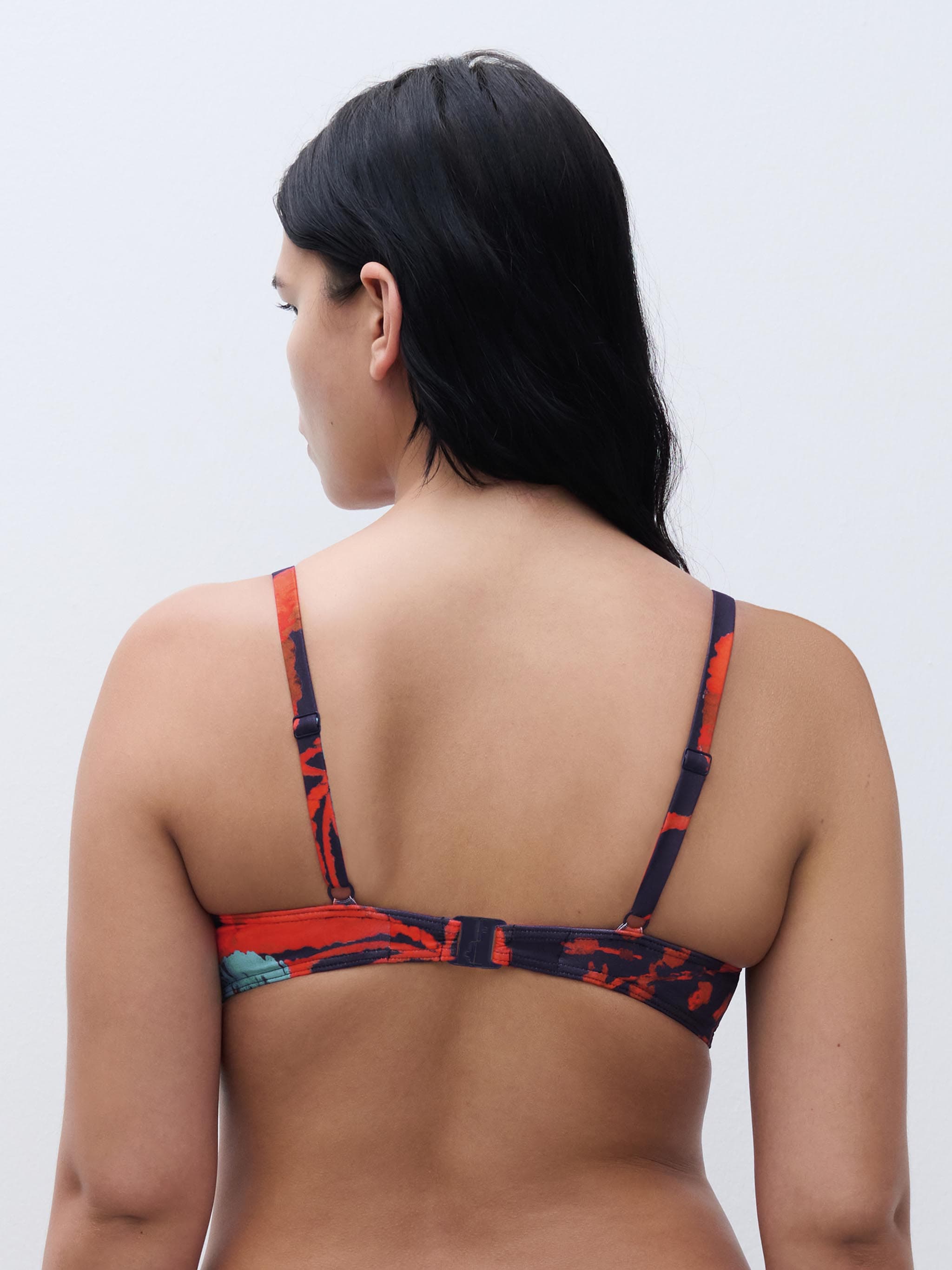 Bikini Bügel BH - Ink Flowers