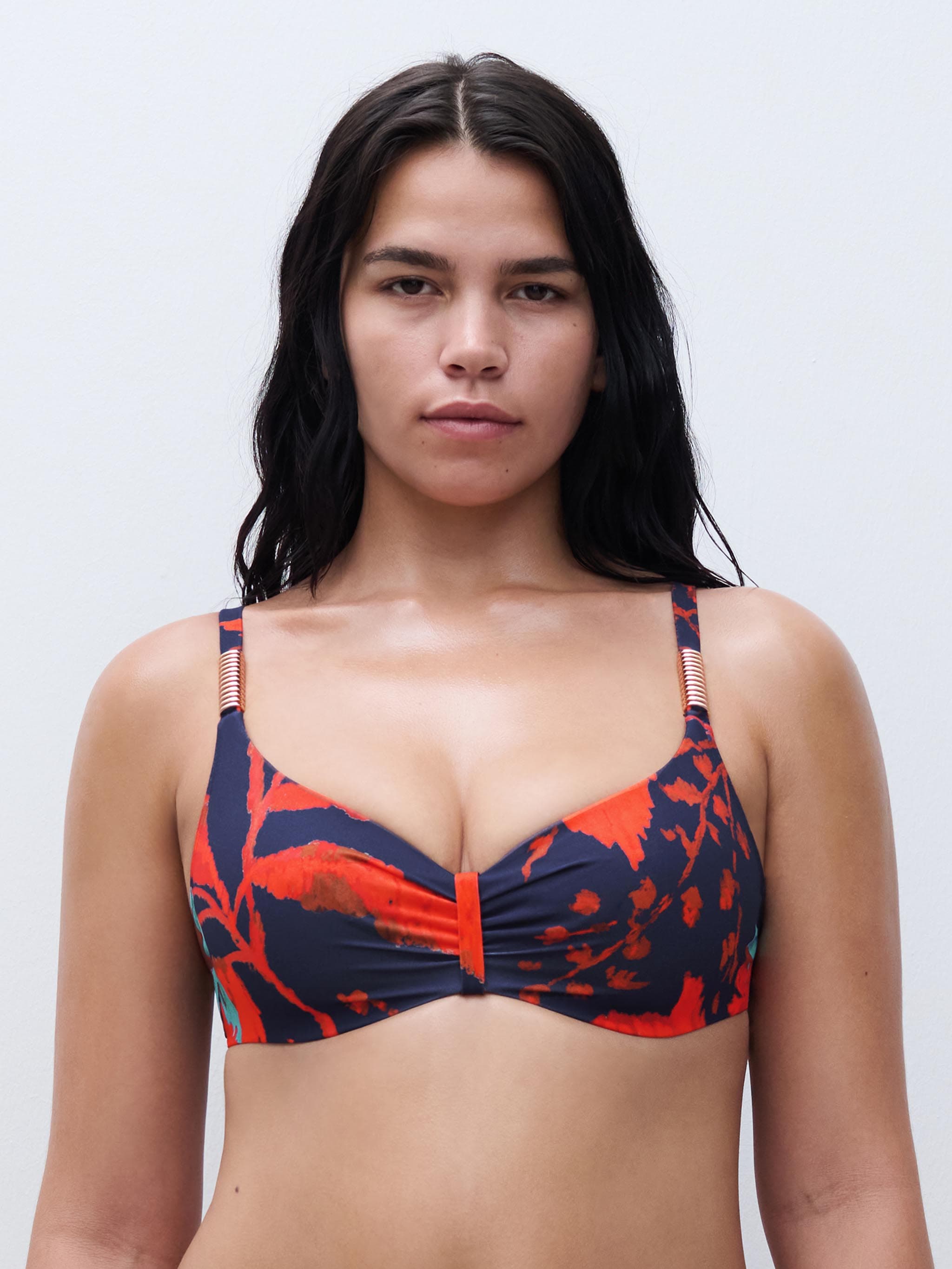 Bikini Bügel BH - Ink Flowers