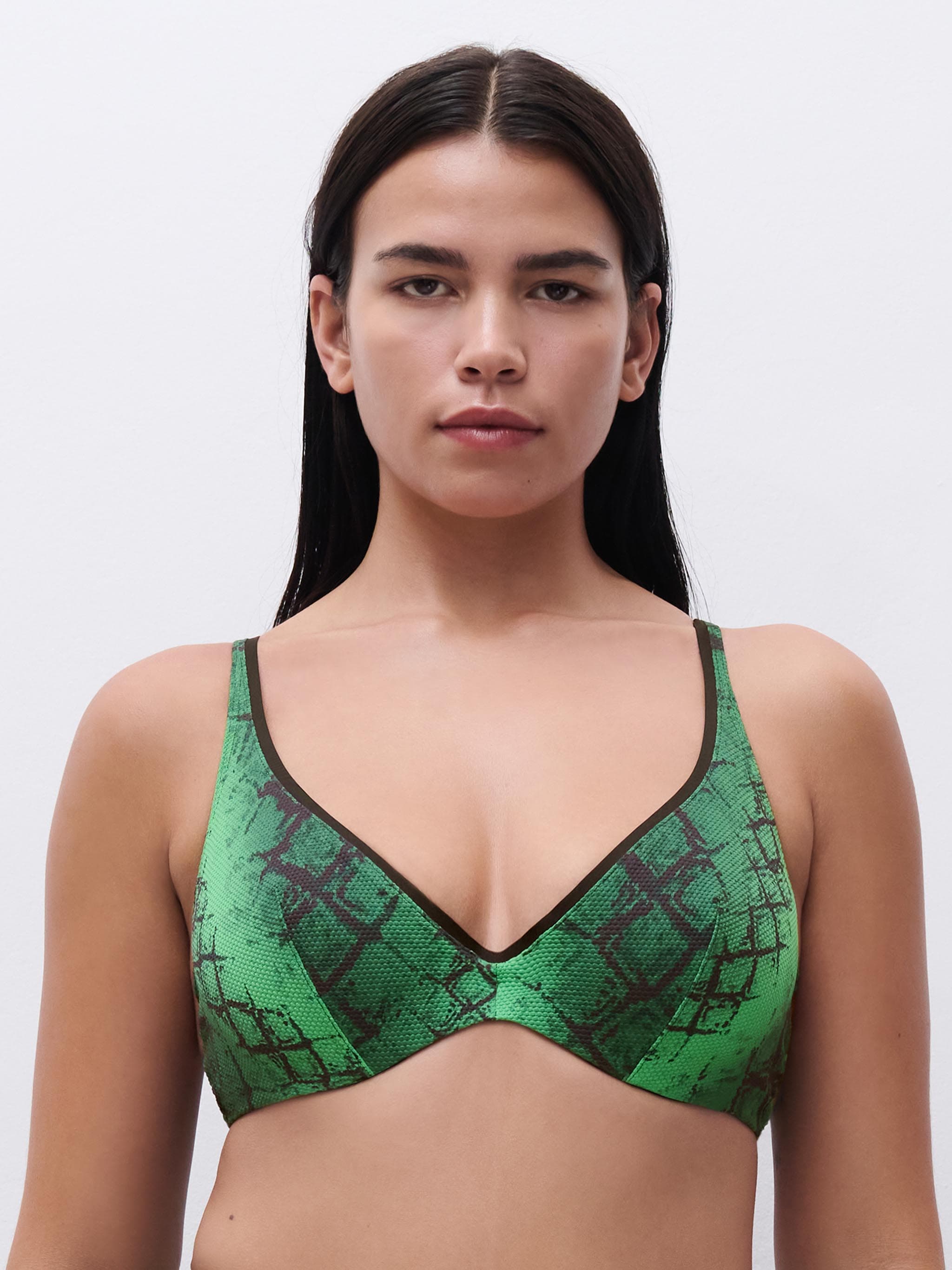 Bikini Bügel BH - Grün Python