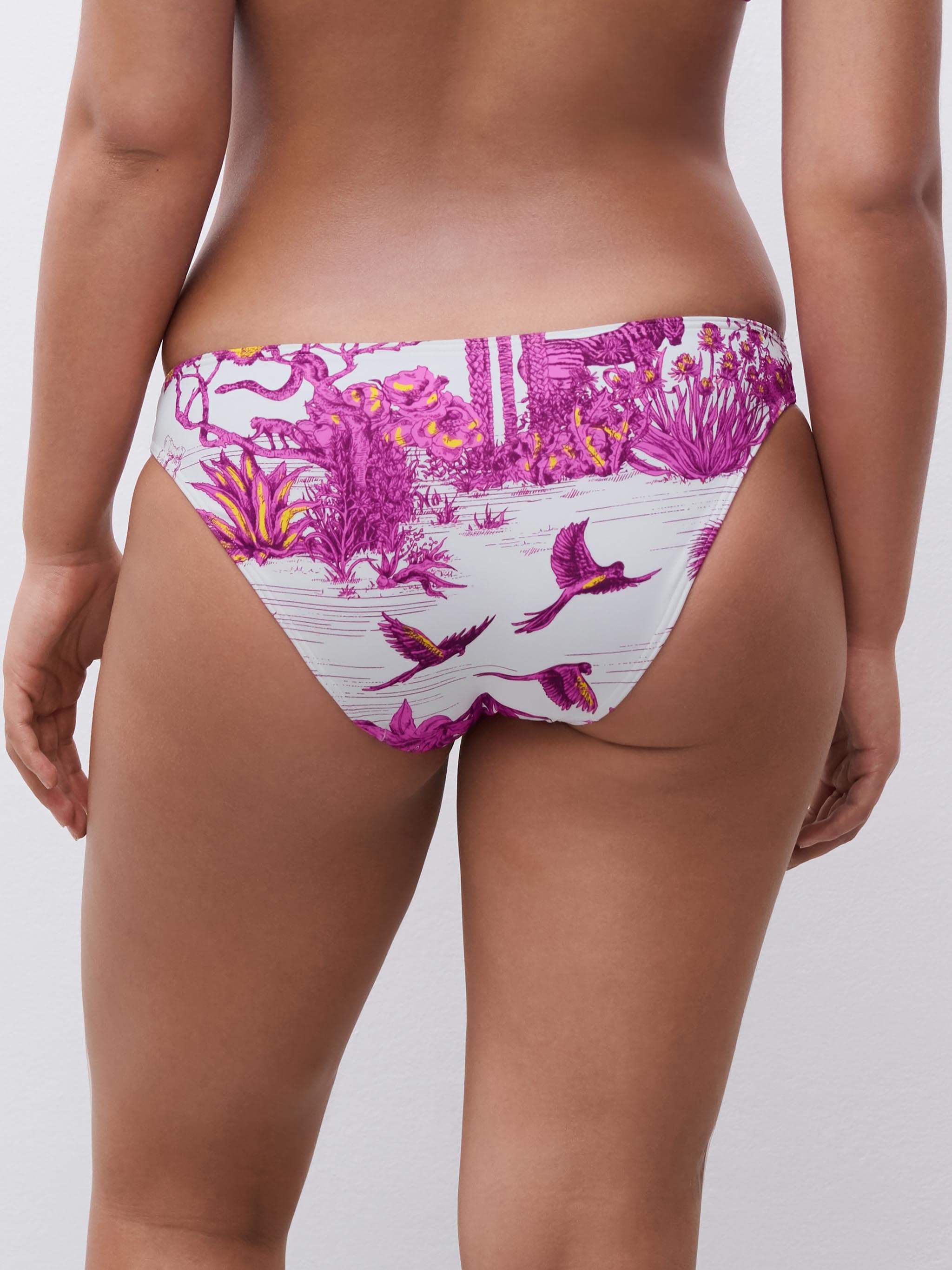Bikini Slip - Weißer Jungle