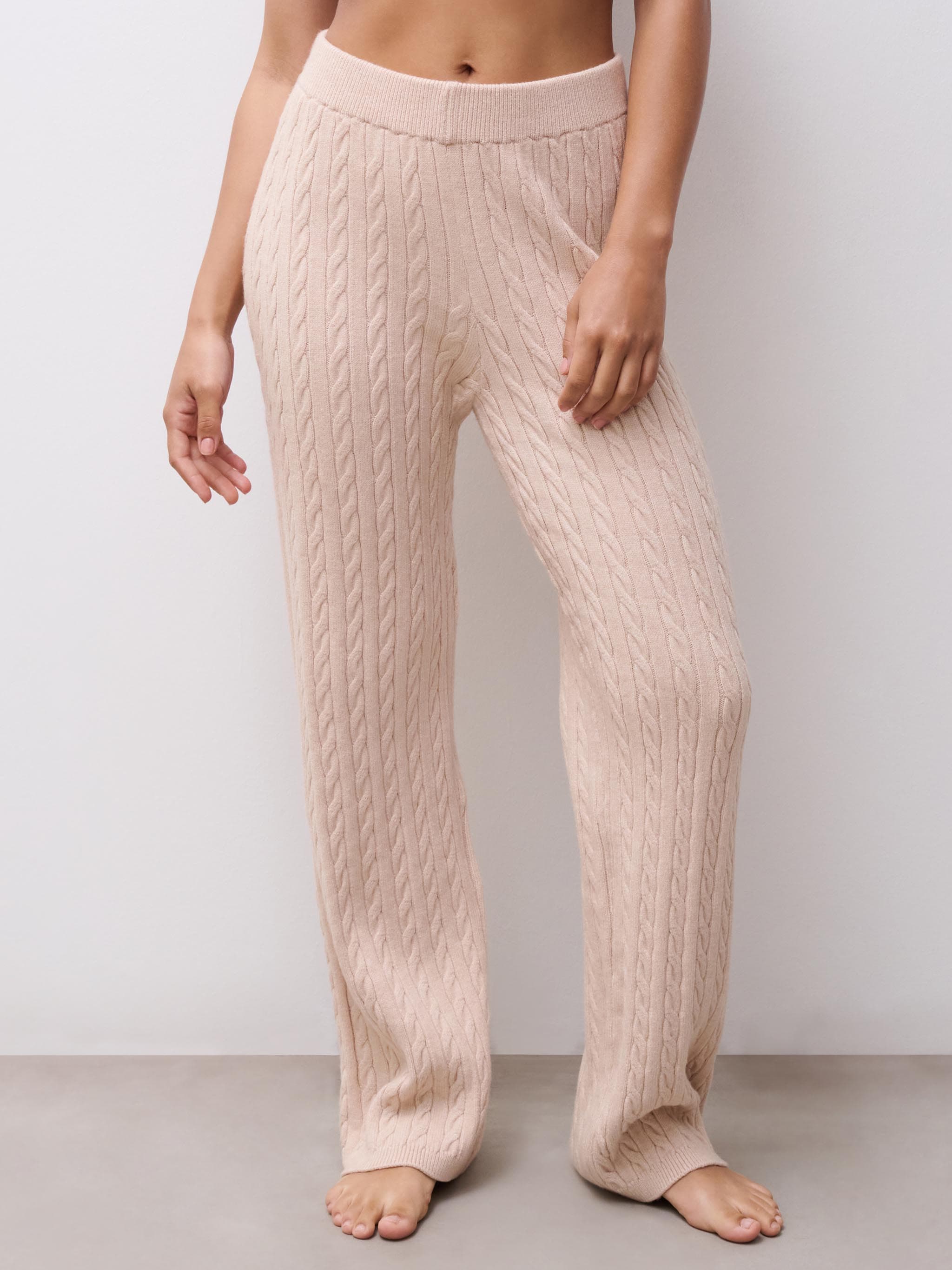 Lange Hose - Sand Nude