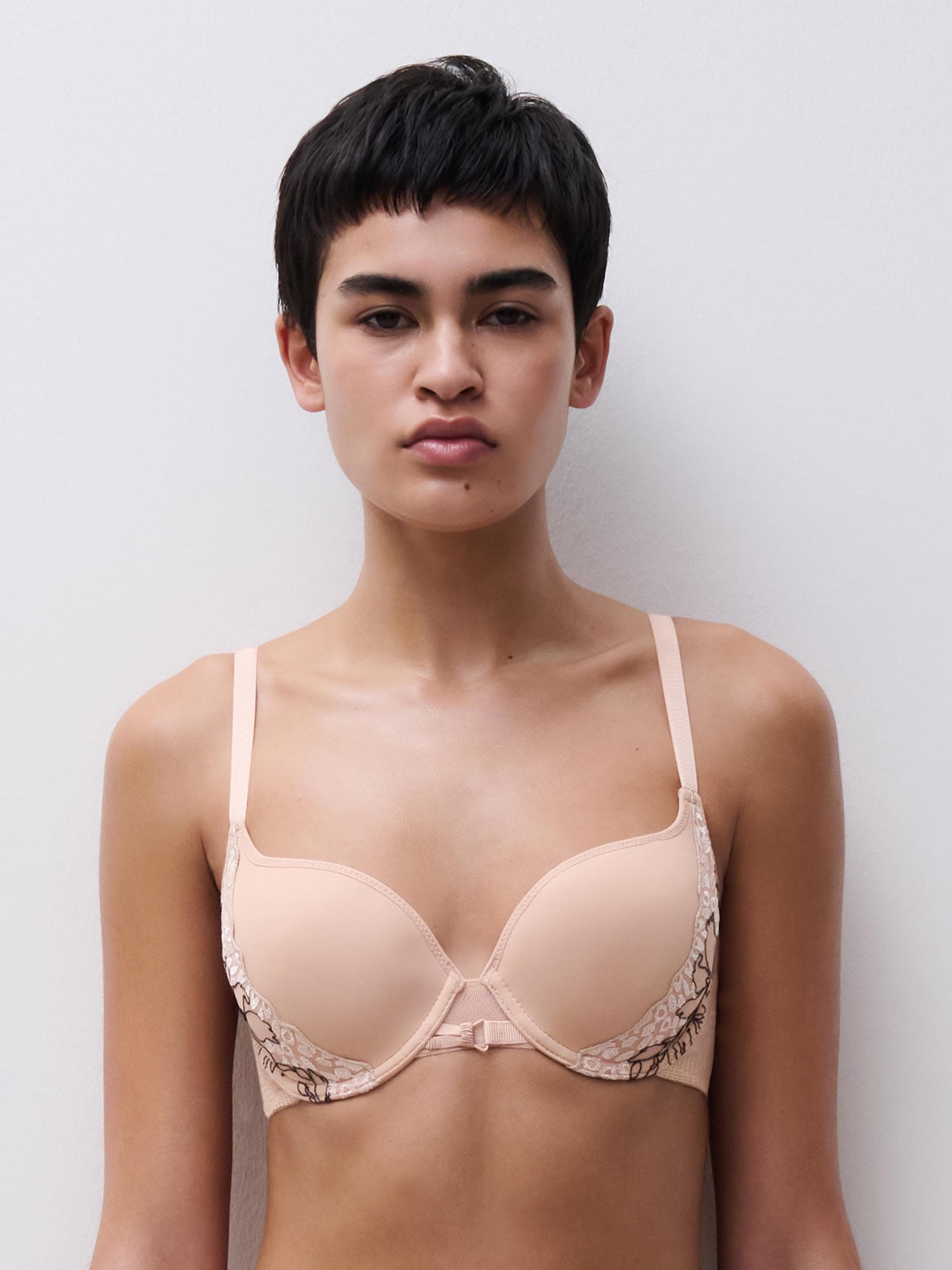 T-Shirt BH - Clay nude / Schwarz
