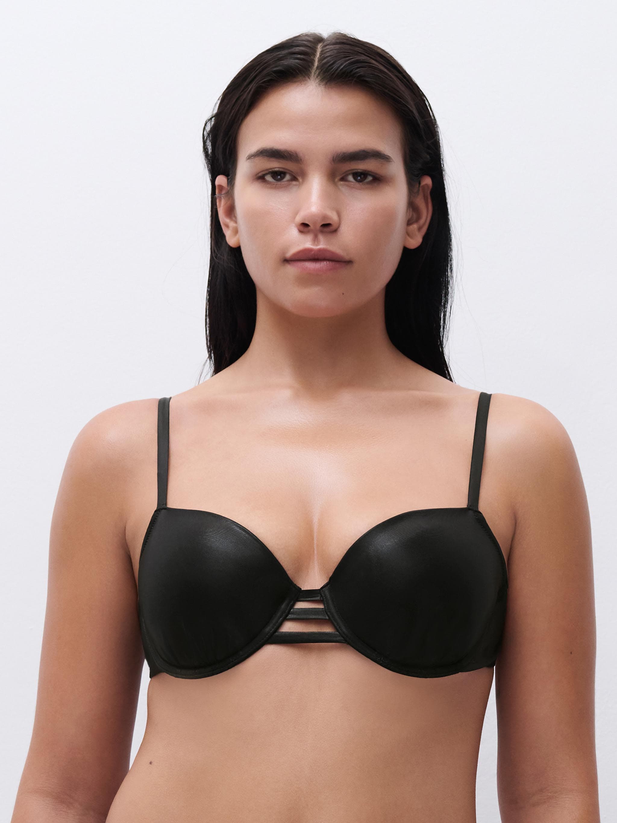 Bikini T-Shirt BH - Schwarz
