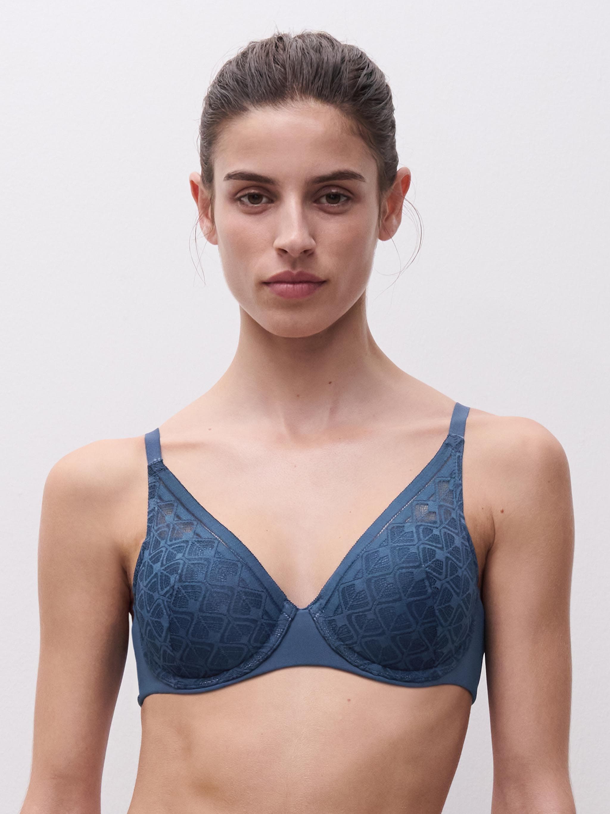 T-Shirt BH - Jeans Blau
