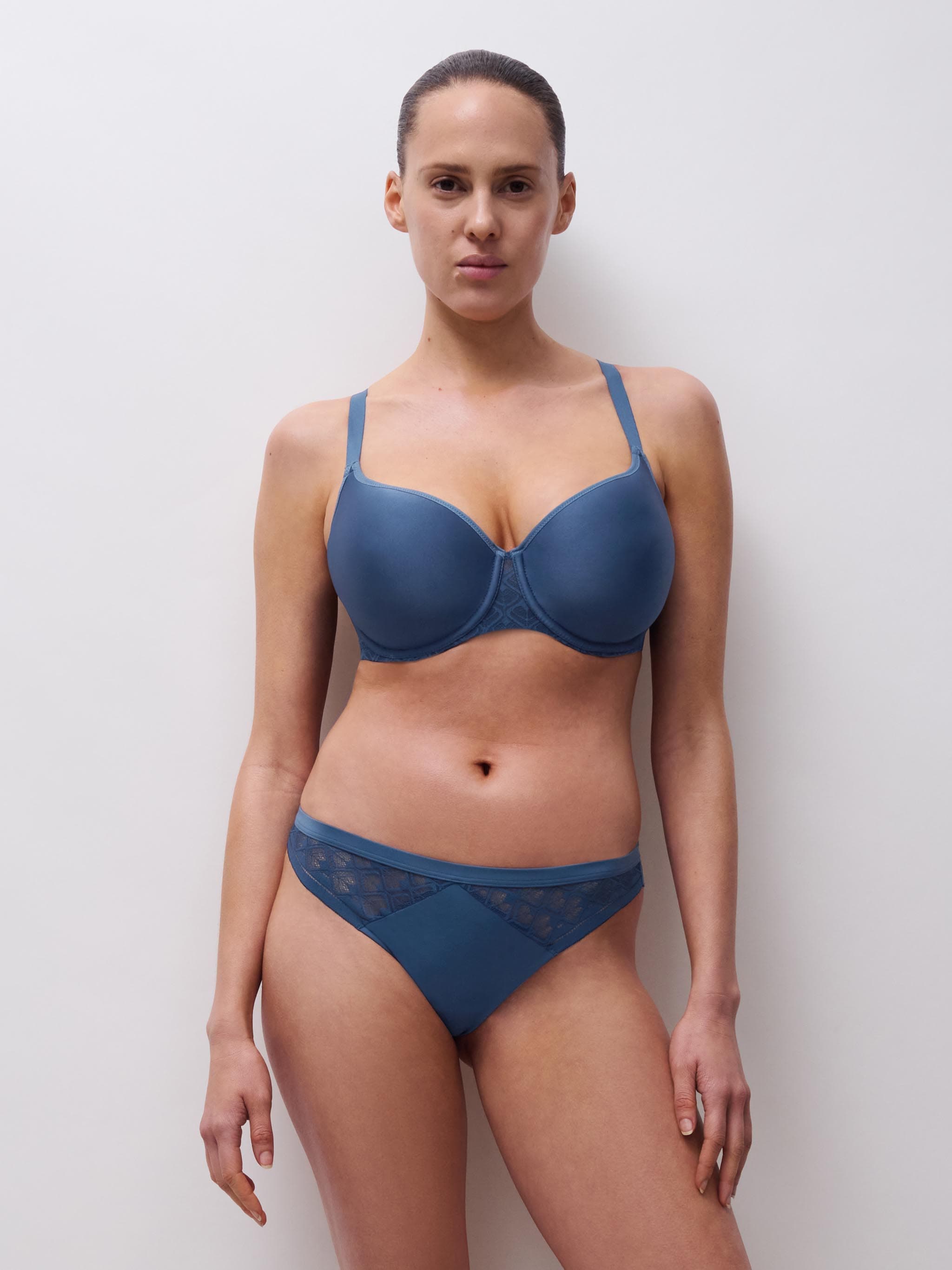 T-Shirt BH - Jeans Blau