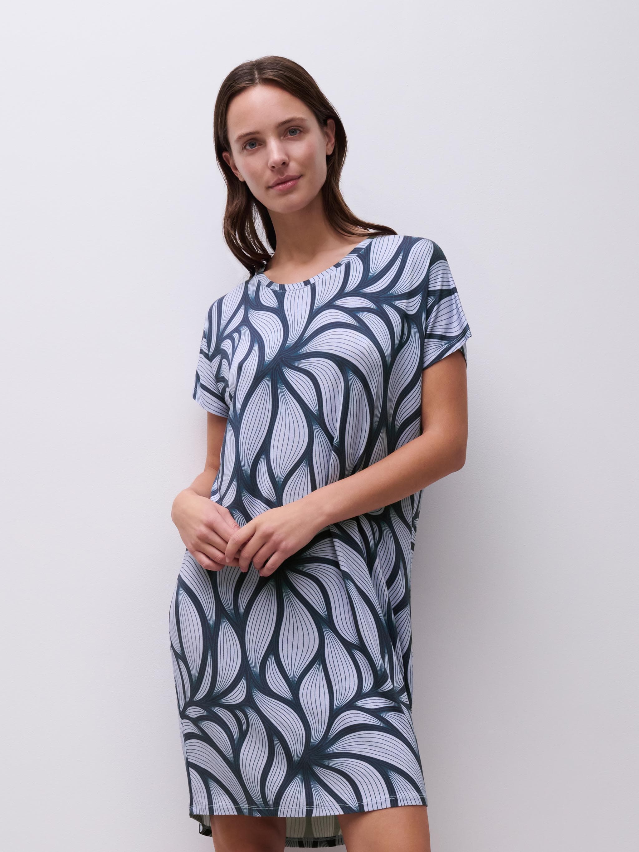 Nachthemd - Blue petal