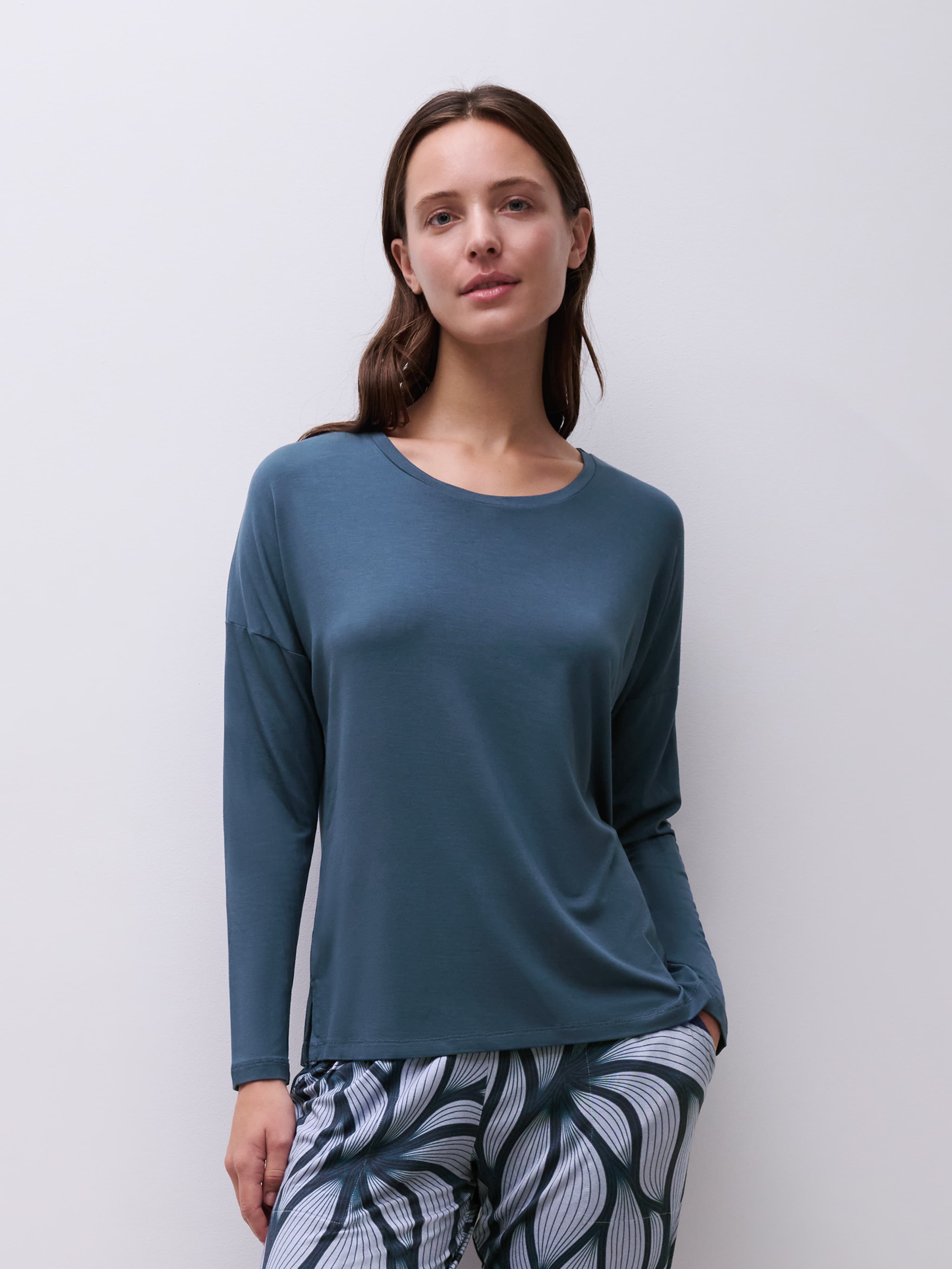 Langarmshirt - Dark Denim