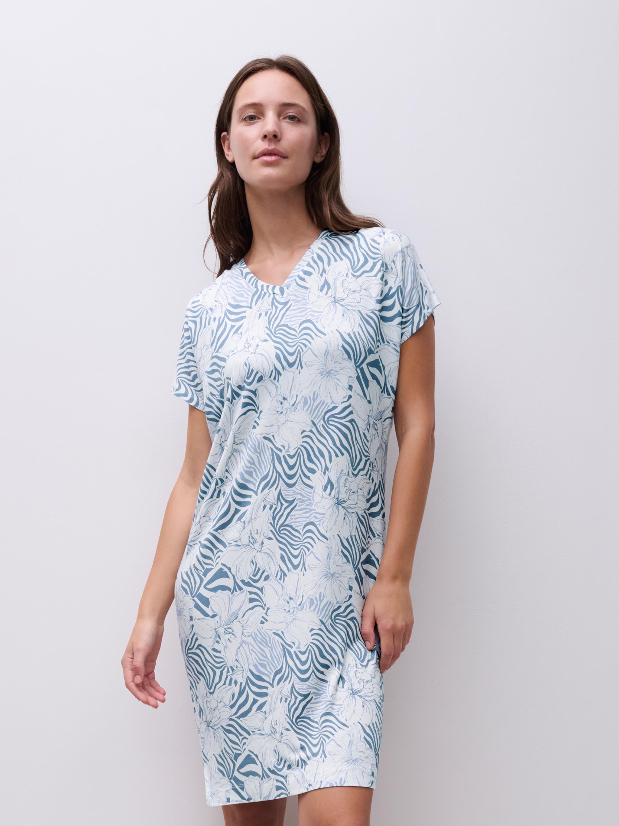 Big Shirt - Pastell Blumen