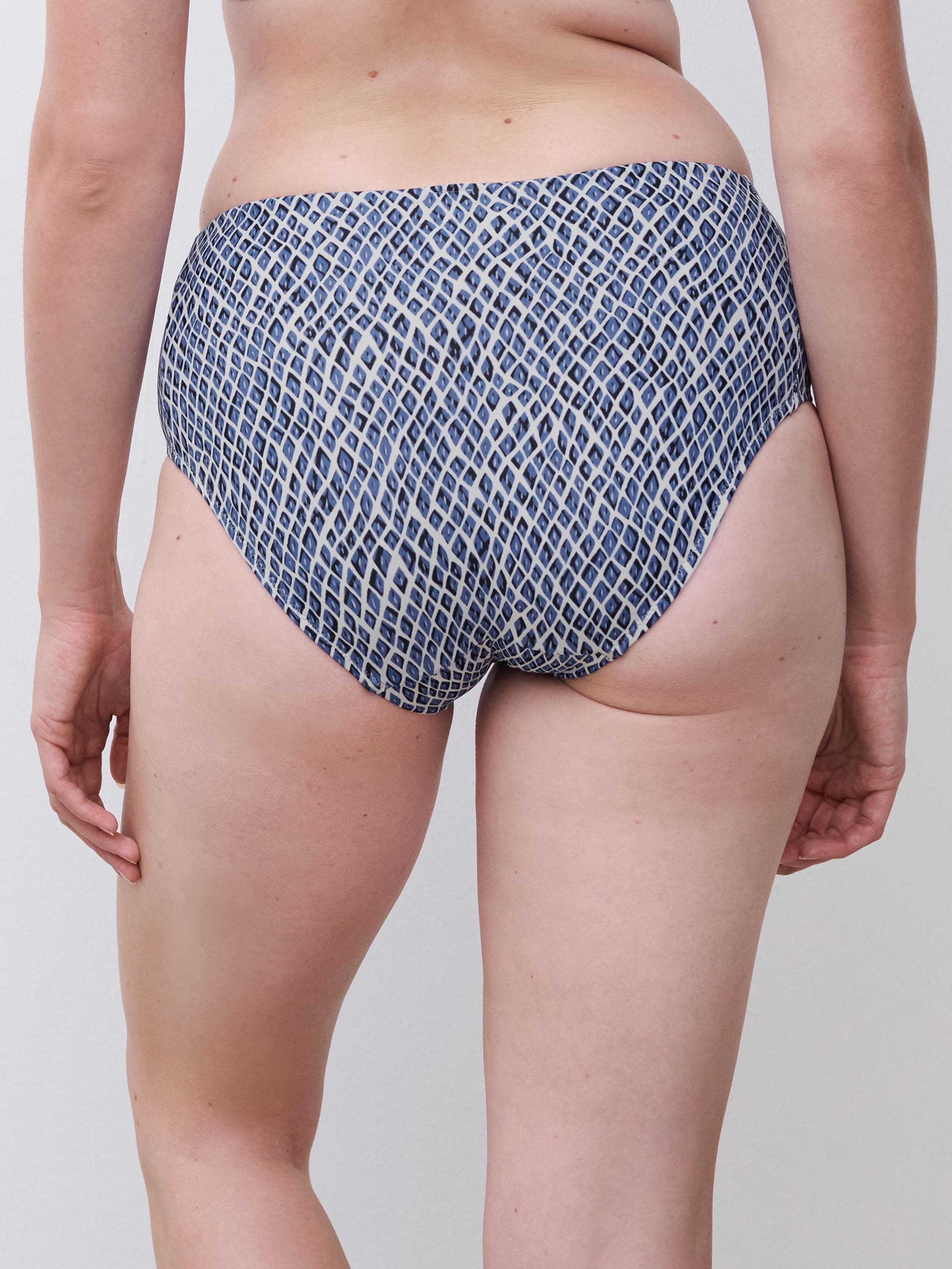 Bikini Taillenslip - Blau Reptile