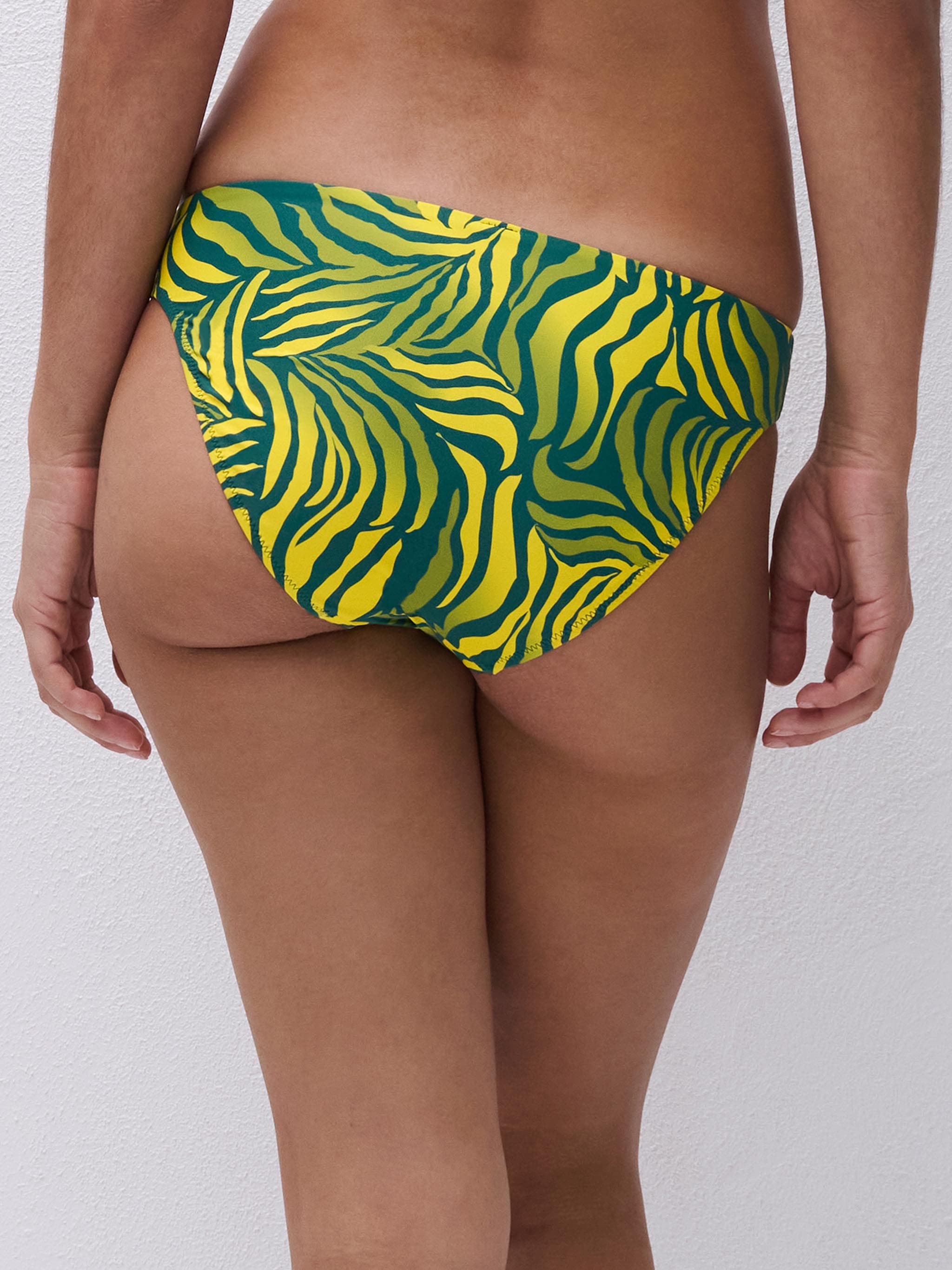 Bikini Taillenslip - Yellow Jungle