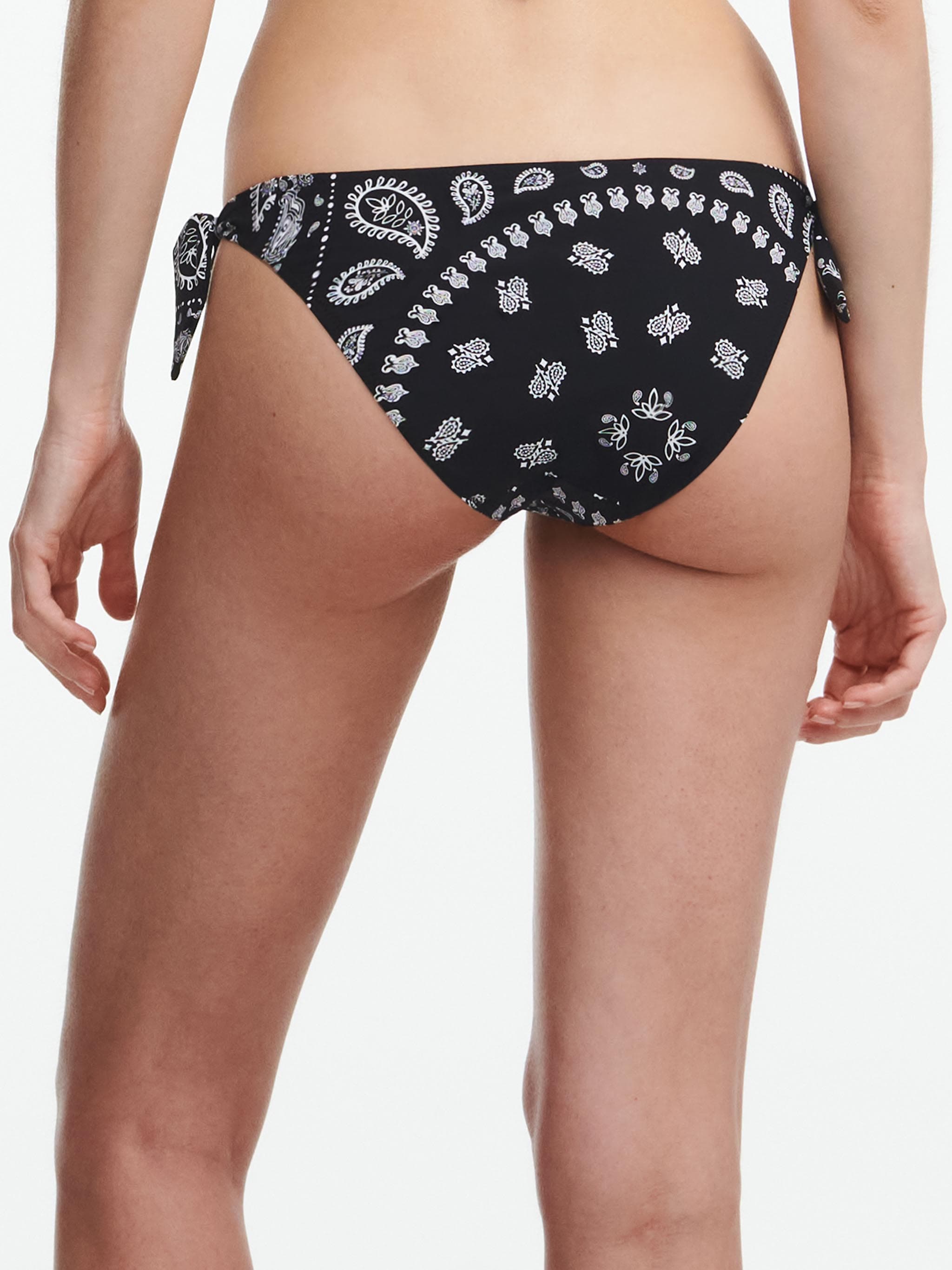 Bikini Slip - Schwarz Bandana