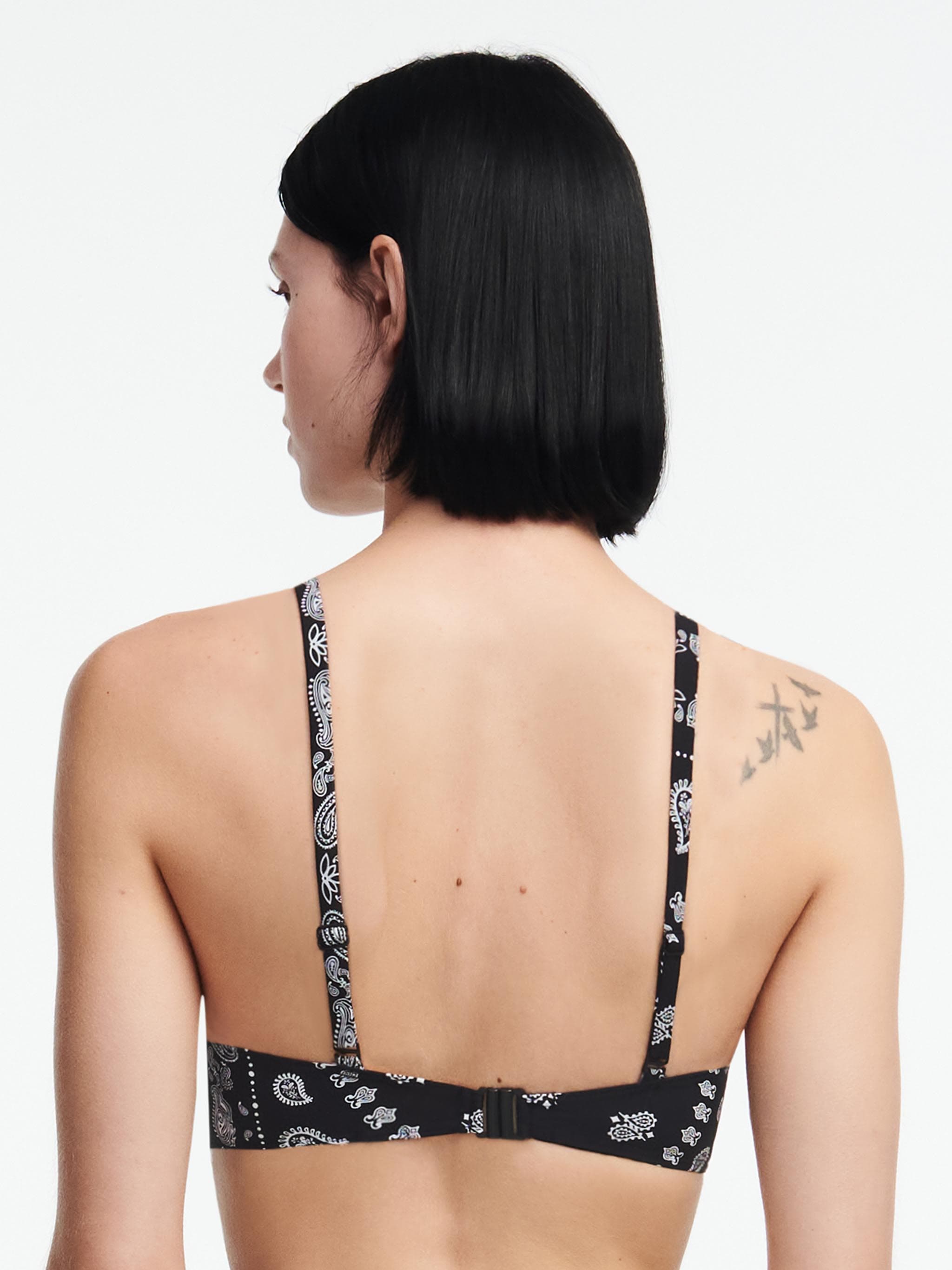 Bikini Bügel BH - Schwarz Bandana