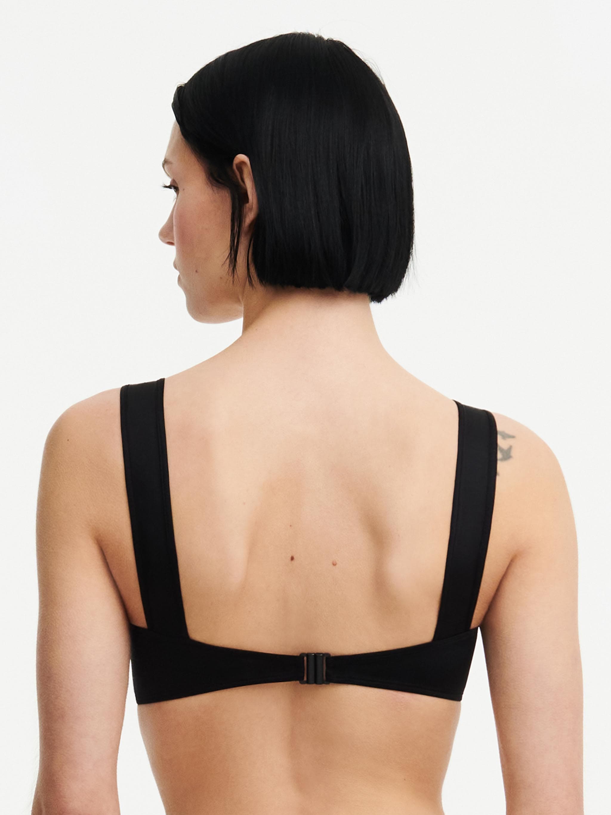 Bügelloser Bikini BH - Schwarz