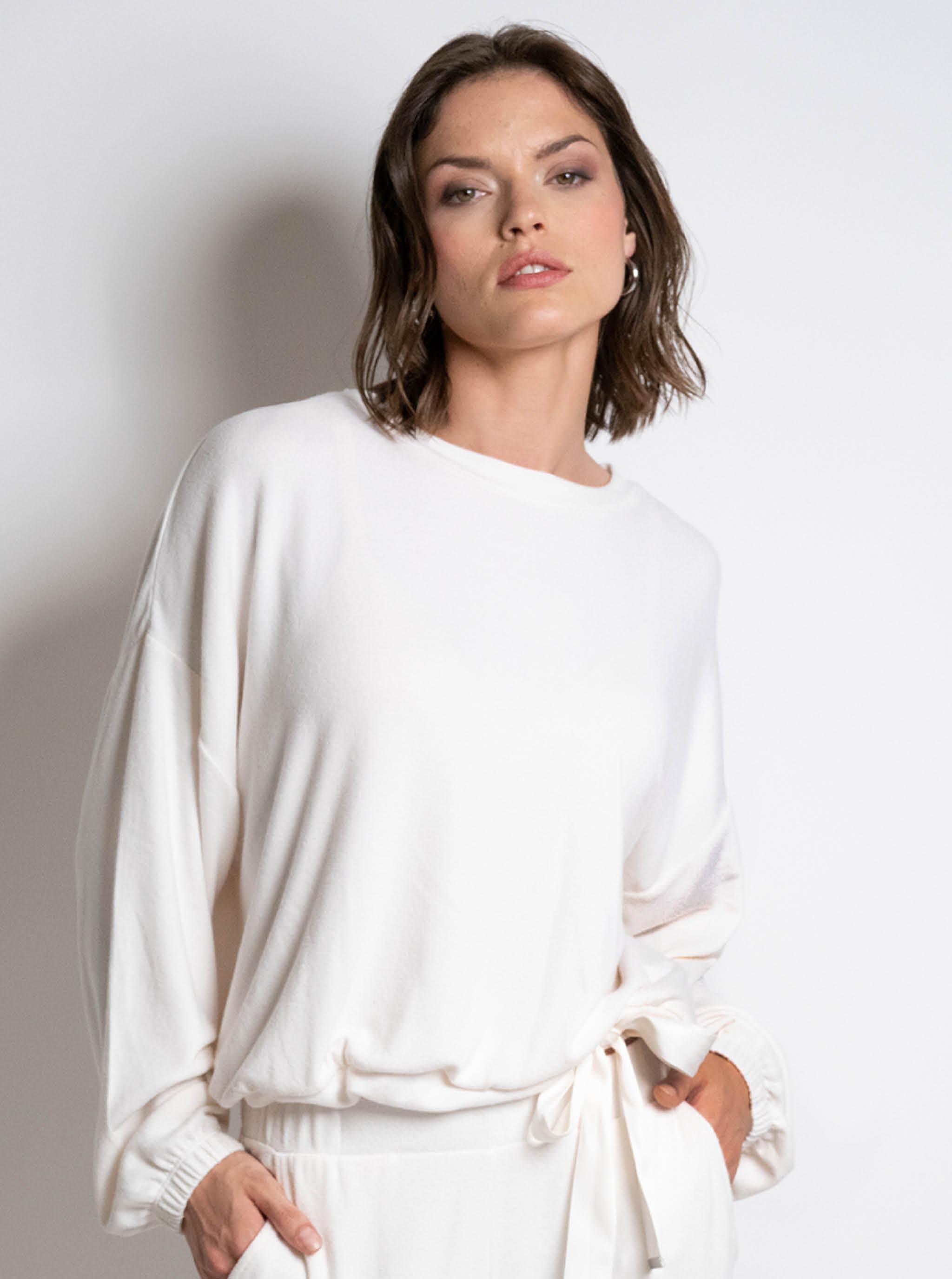 Langarm T-Shirt - Talc