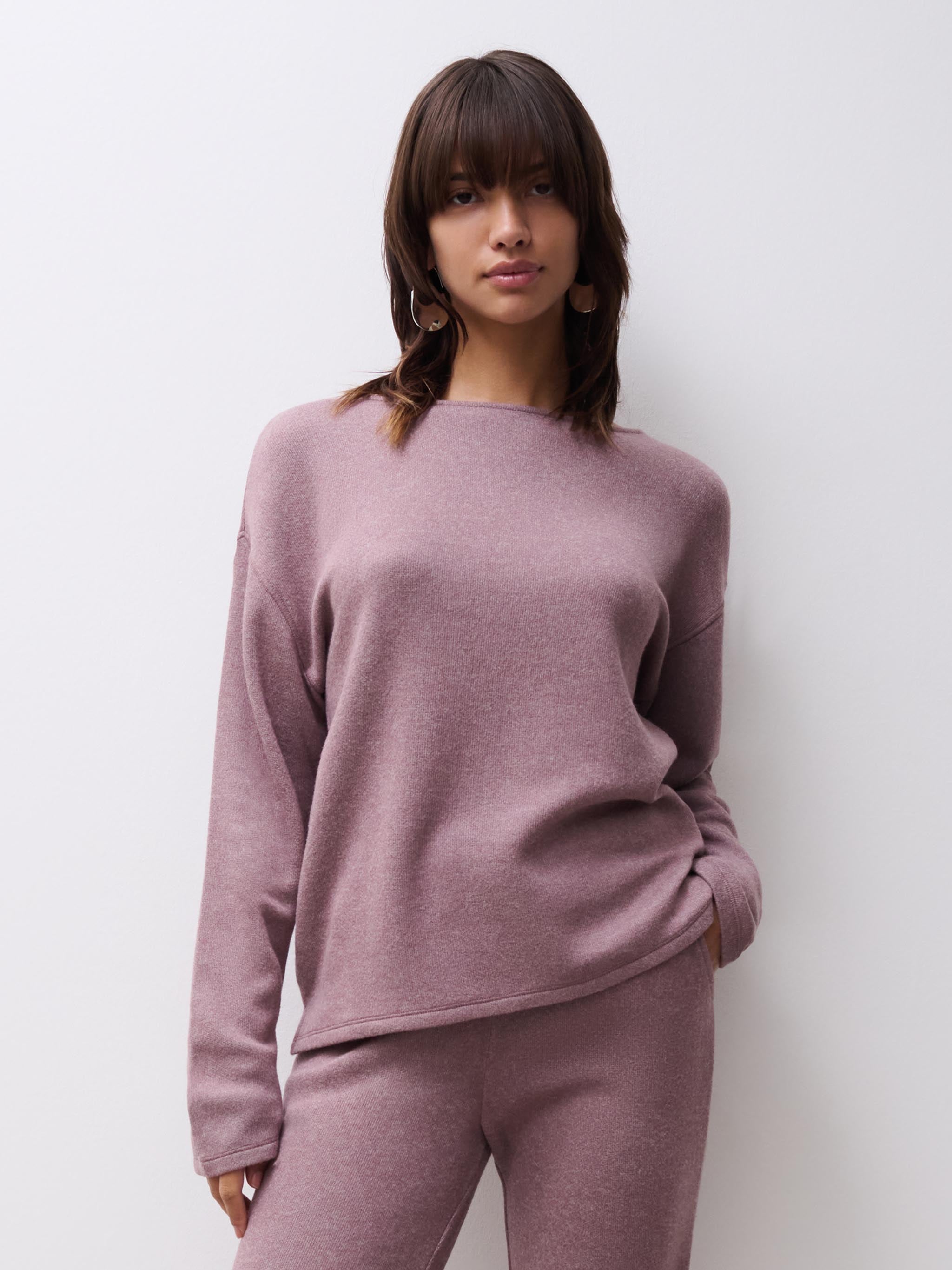 Langarmshirt - Tief Taupe