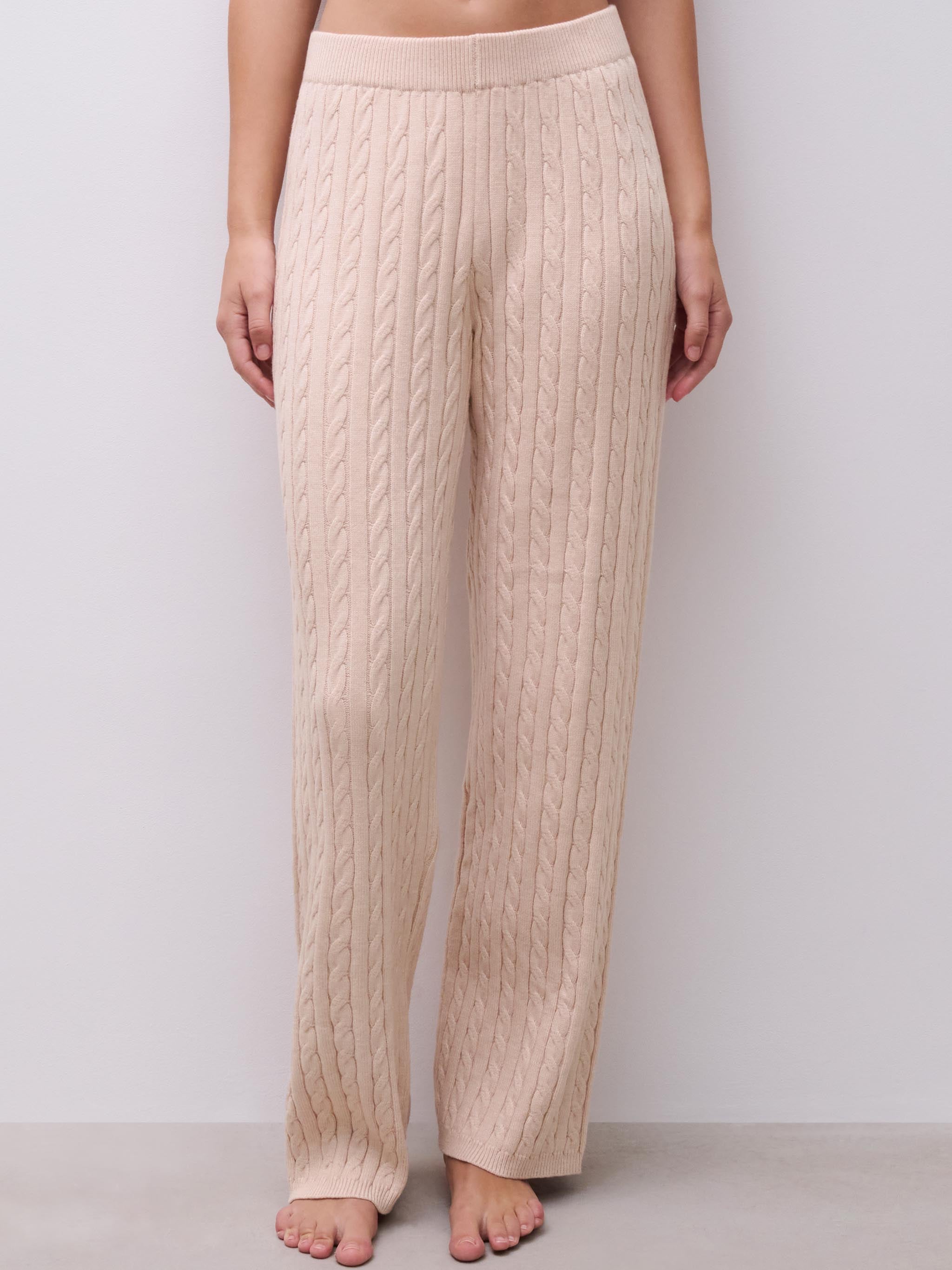 Lange Hose - Sand Nude