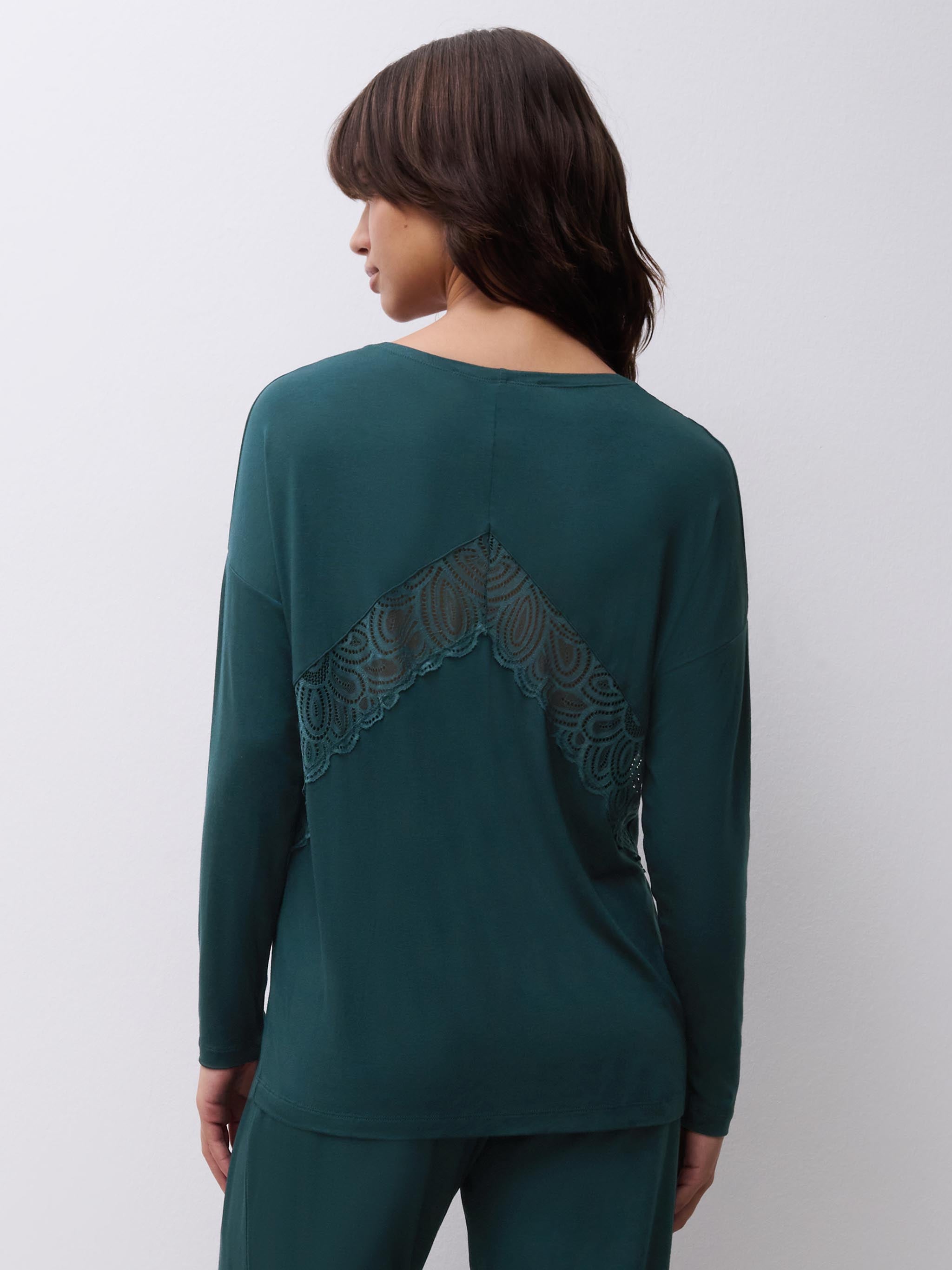 Langarmshirt - Edengrün