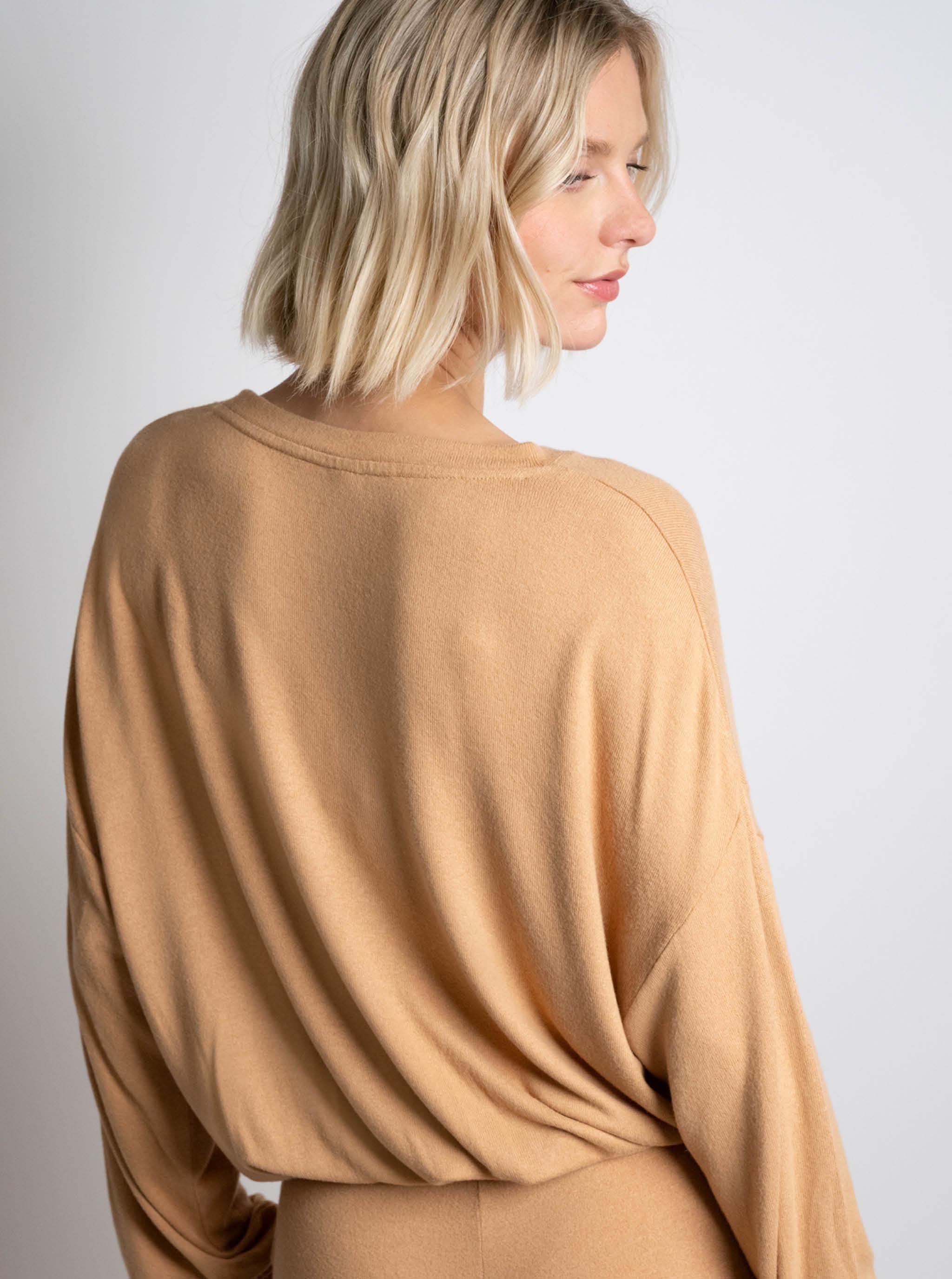 Langarm T-Shirt - Toffee