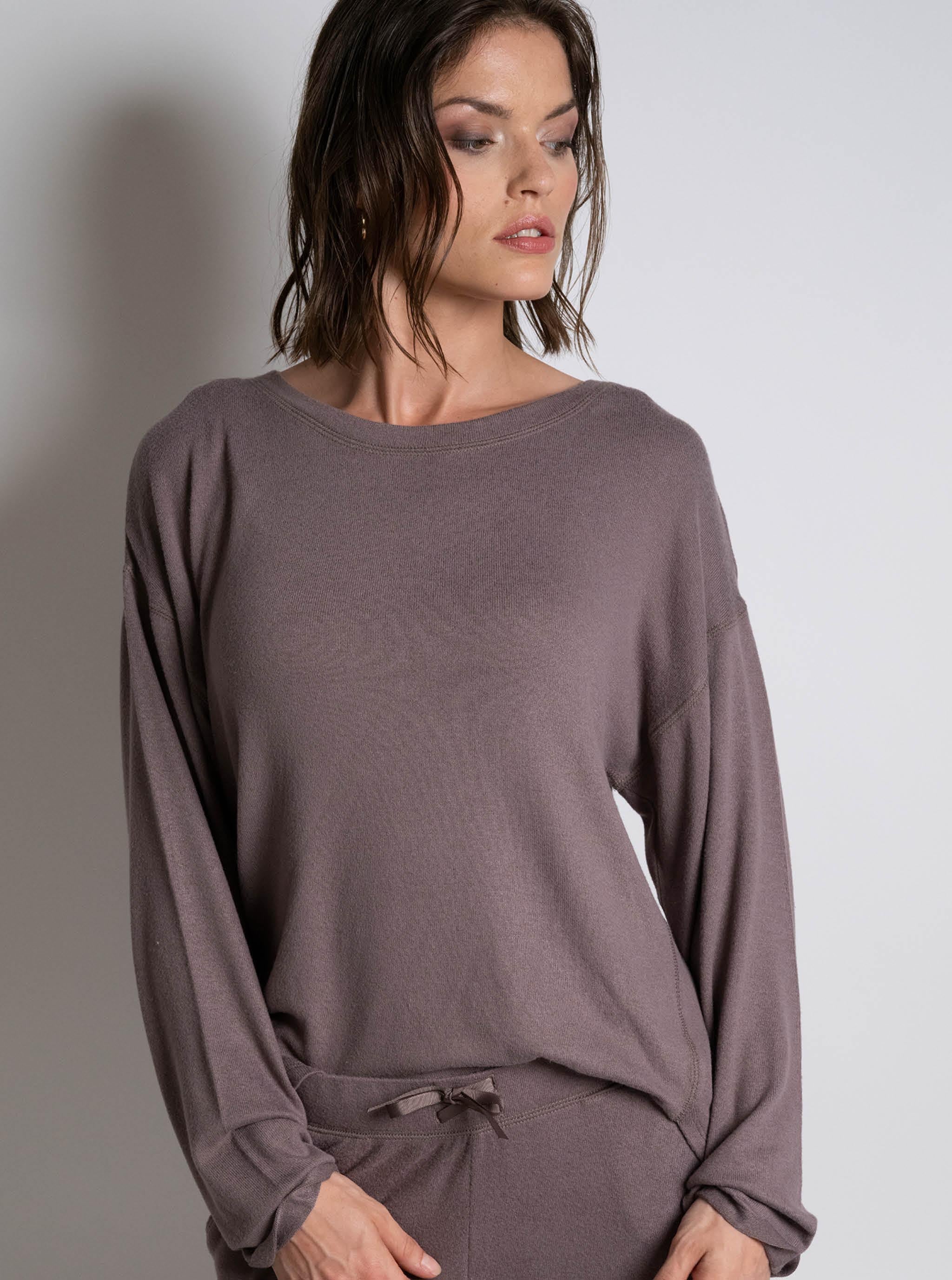 Langarm T-Shirt - Safari Grau