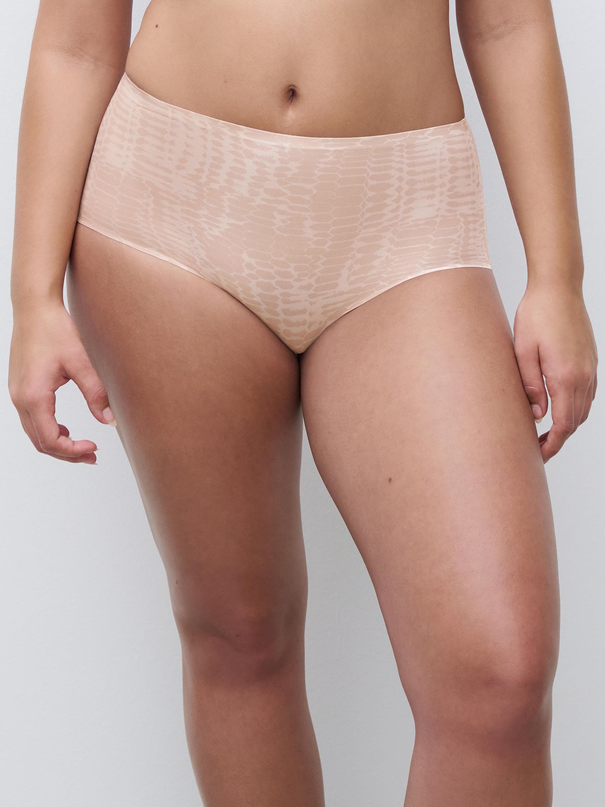 Culotte taille haute - Imprimé serpent clair