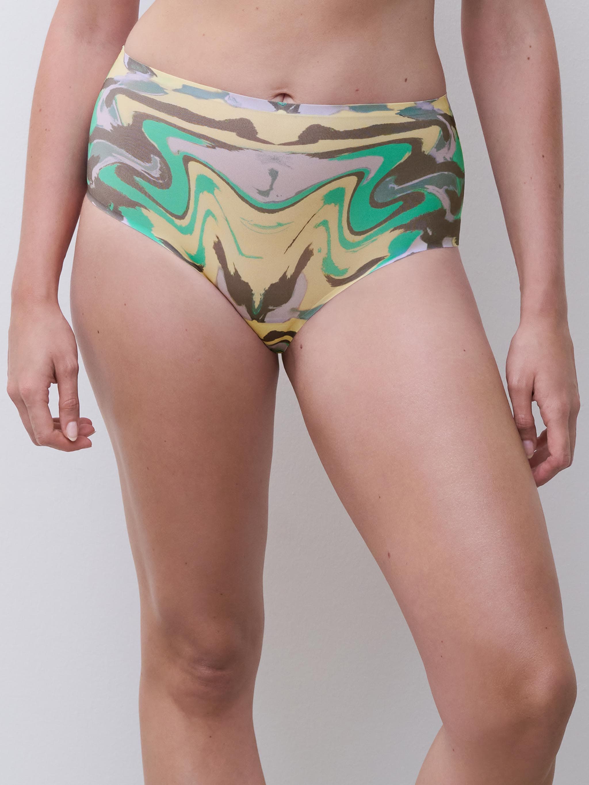 Culotte taille haute - Imprimé Vagues