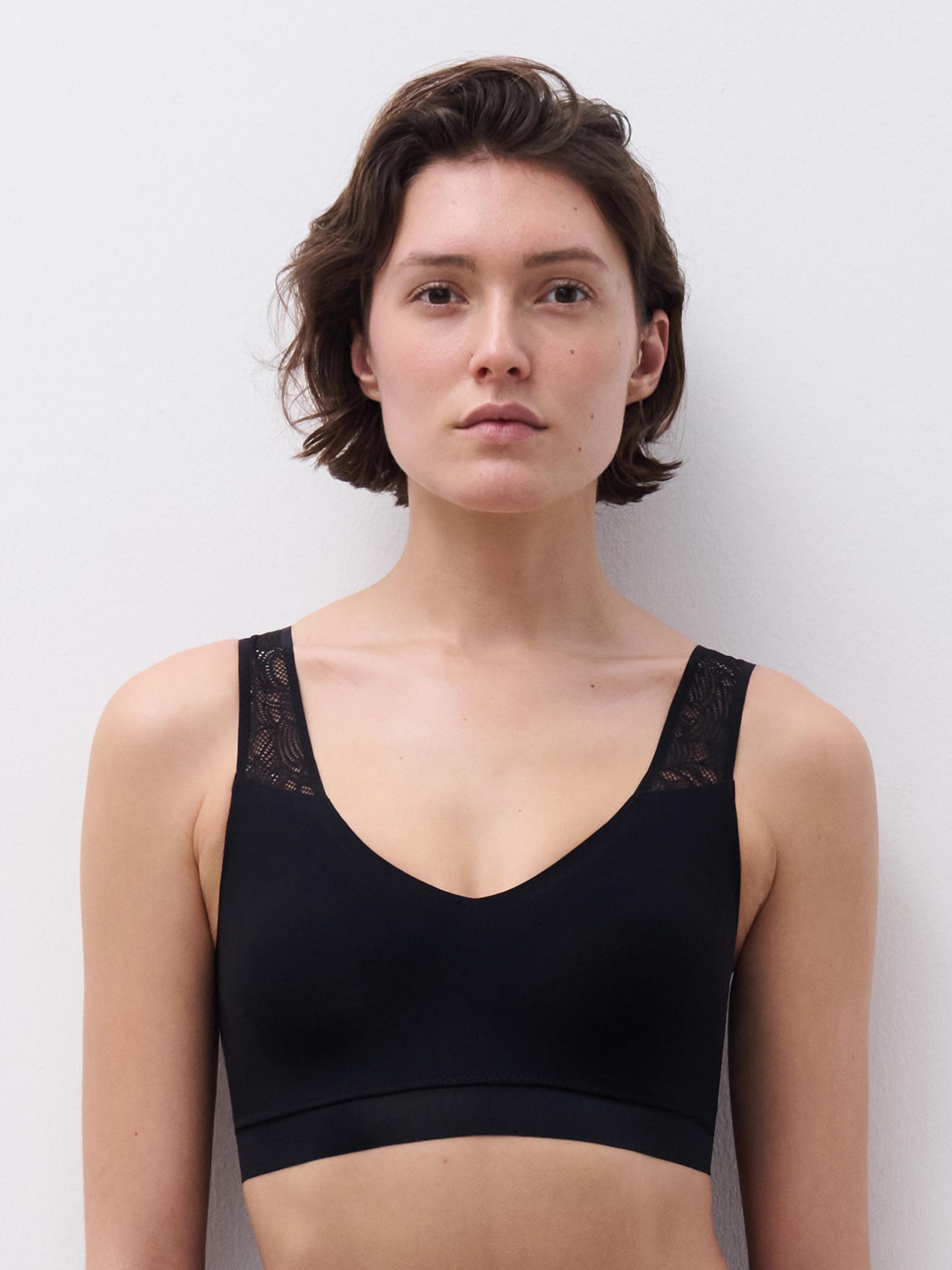 Brassière coques dentelle - Noir