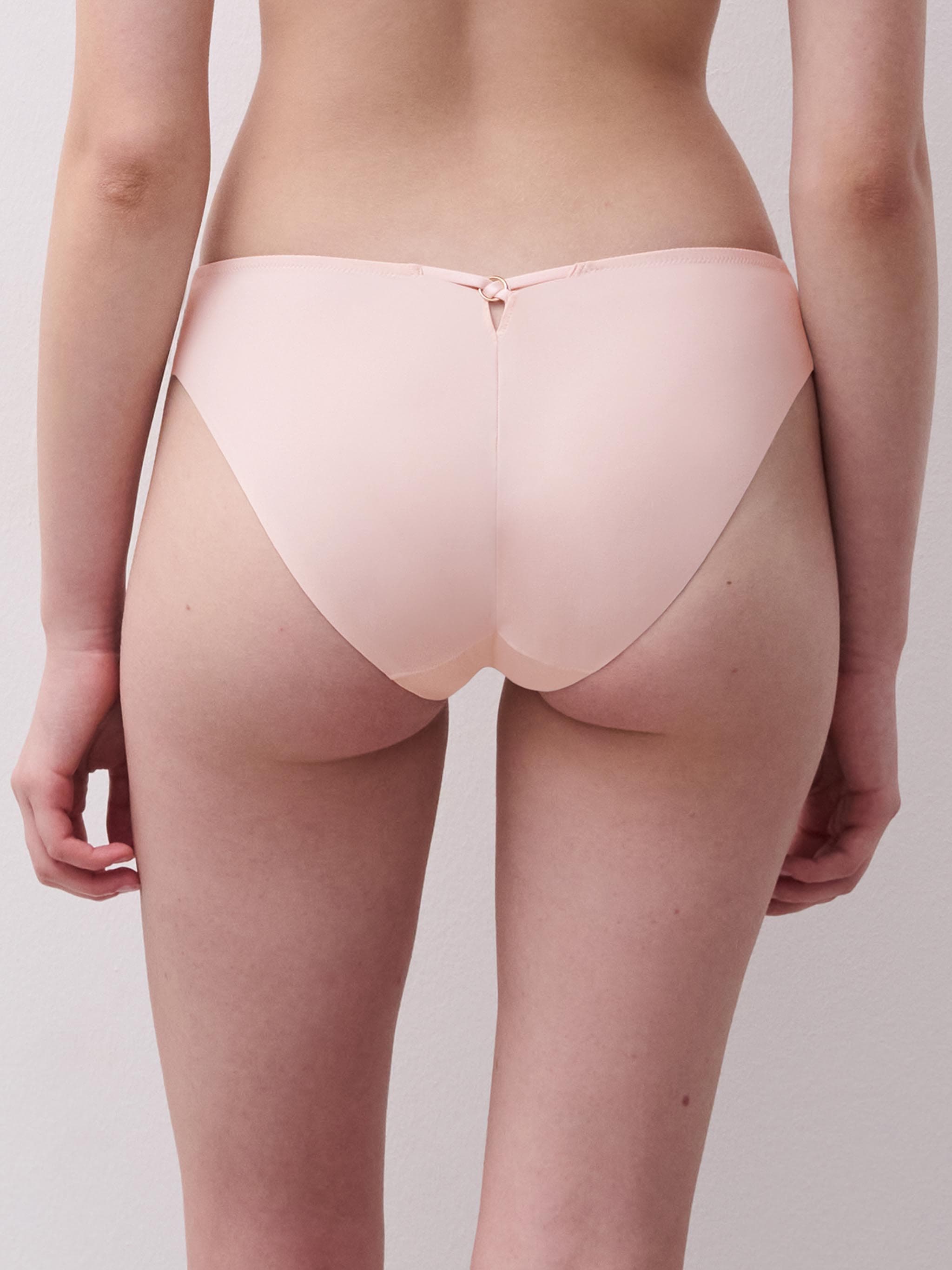 Slip dégagé - Rose taffetas