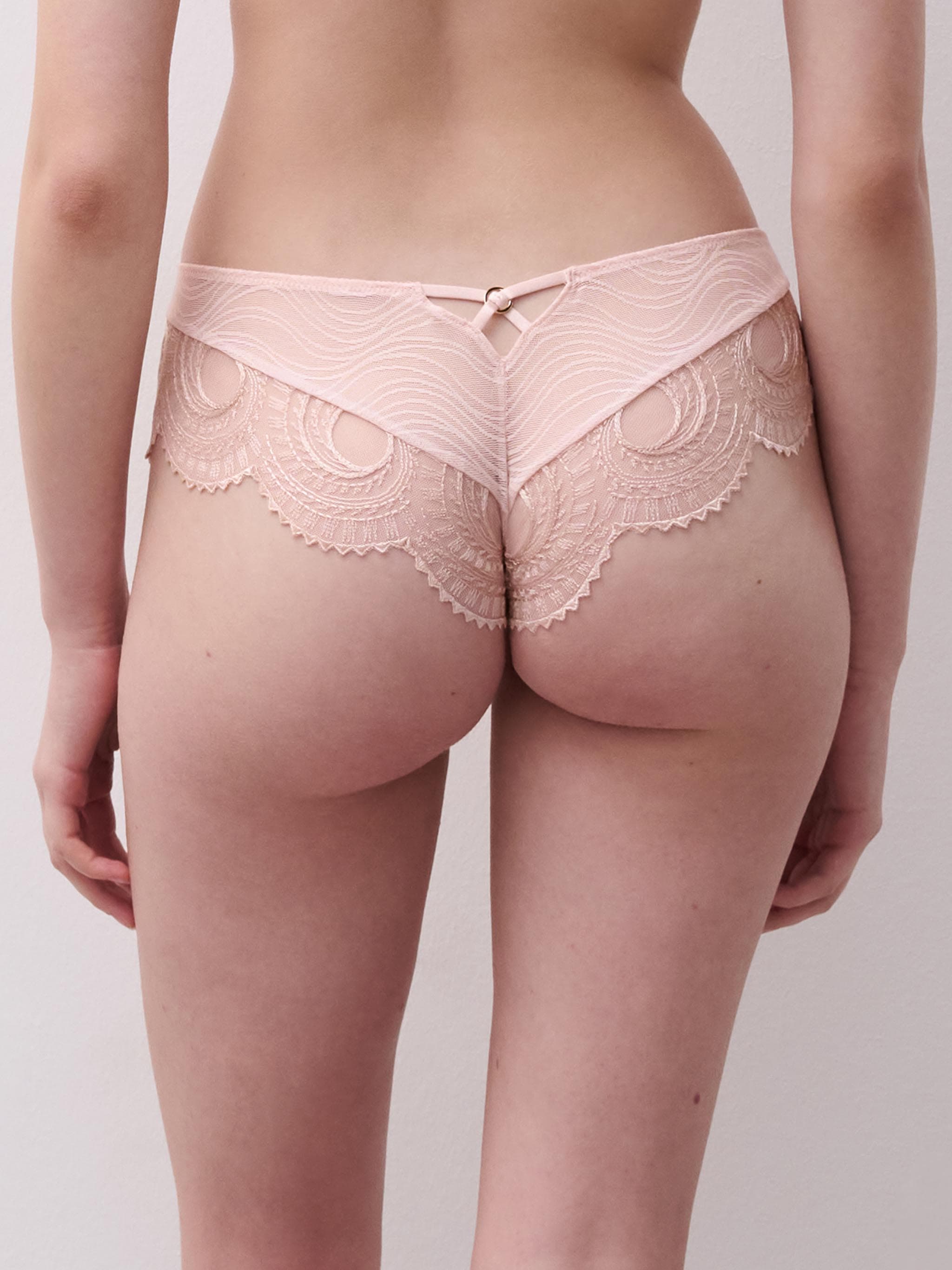 Shorty dégagé - Rose taffetas
