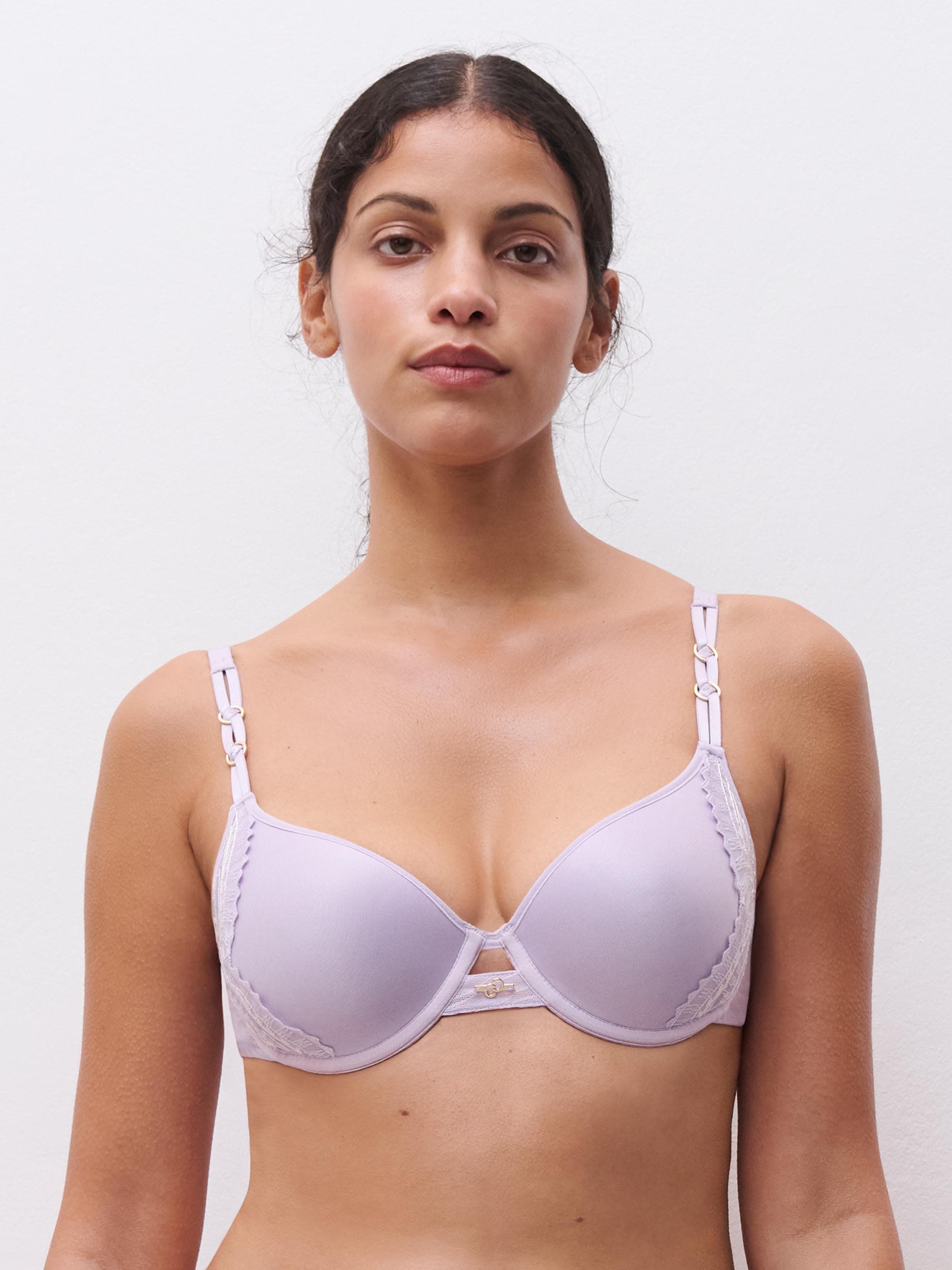 Soutien-gorge mémoire de forme emboîtant - Lavandin / Milk