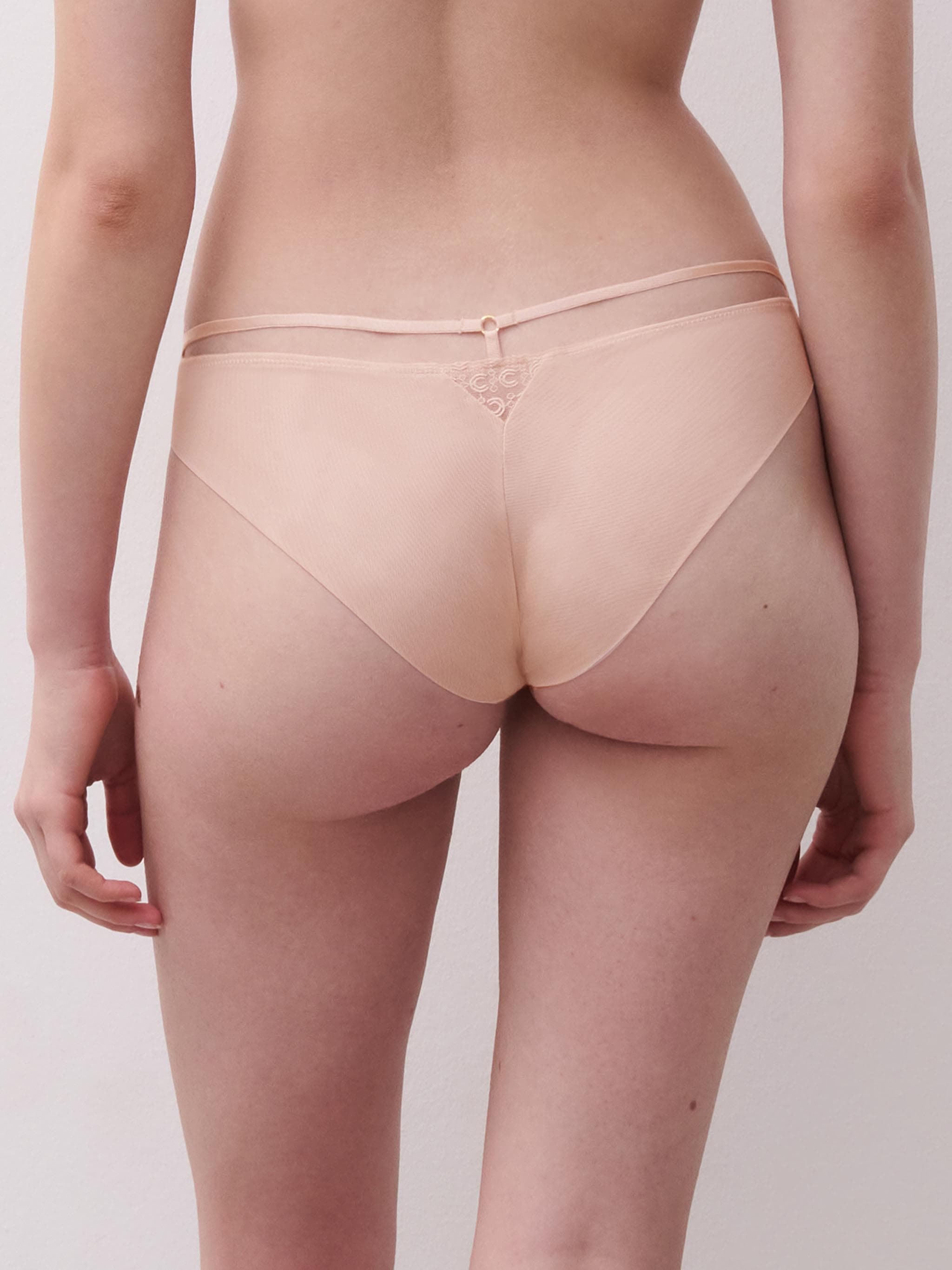 Slip dégagé - Beige doré