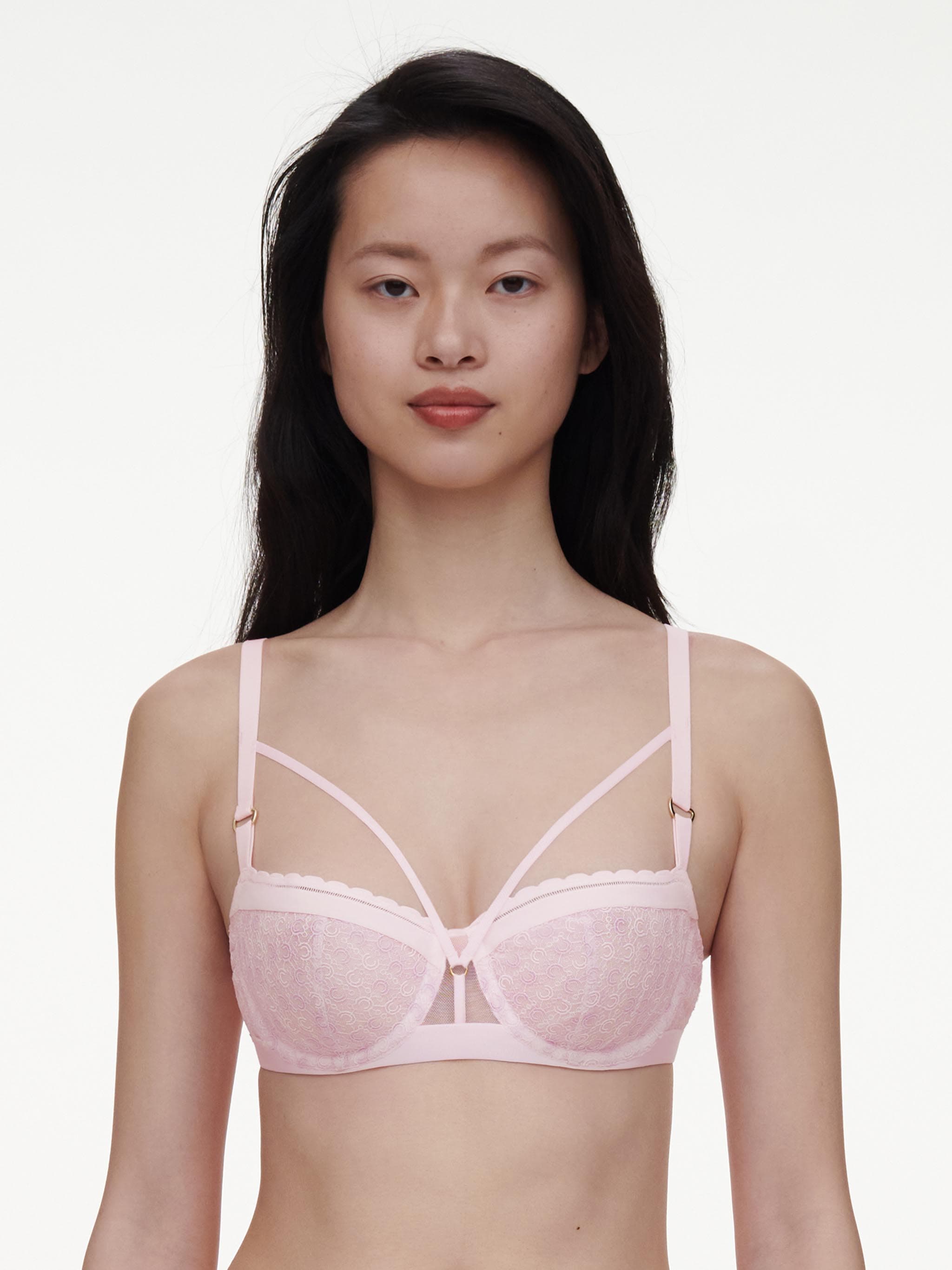 Soutien-gorge corbeille - Rose nymphea / Lavandin