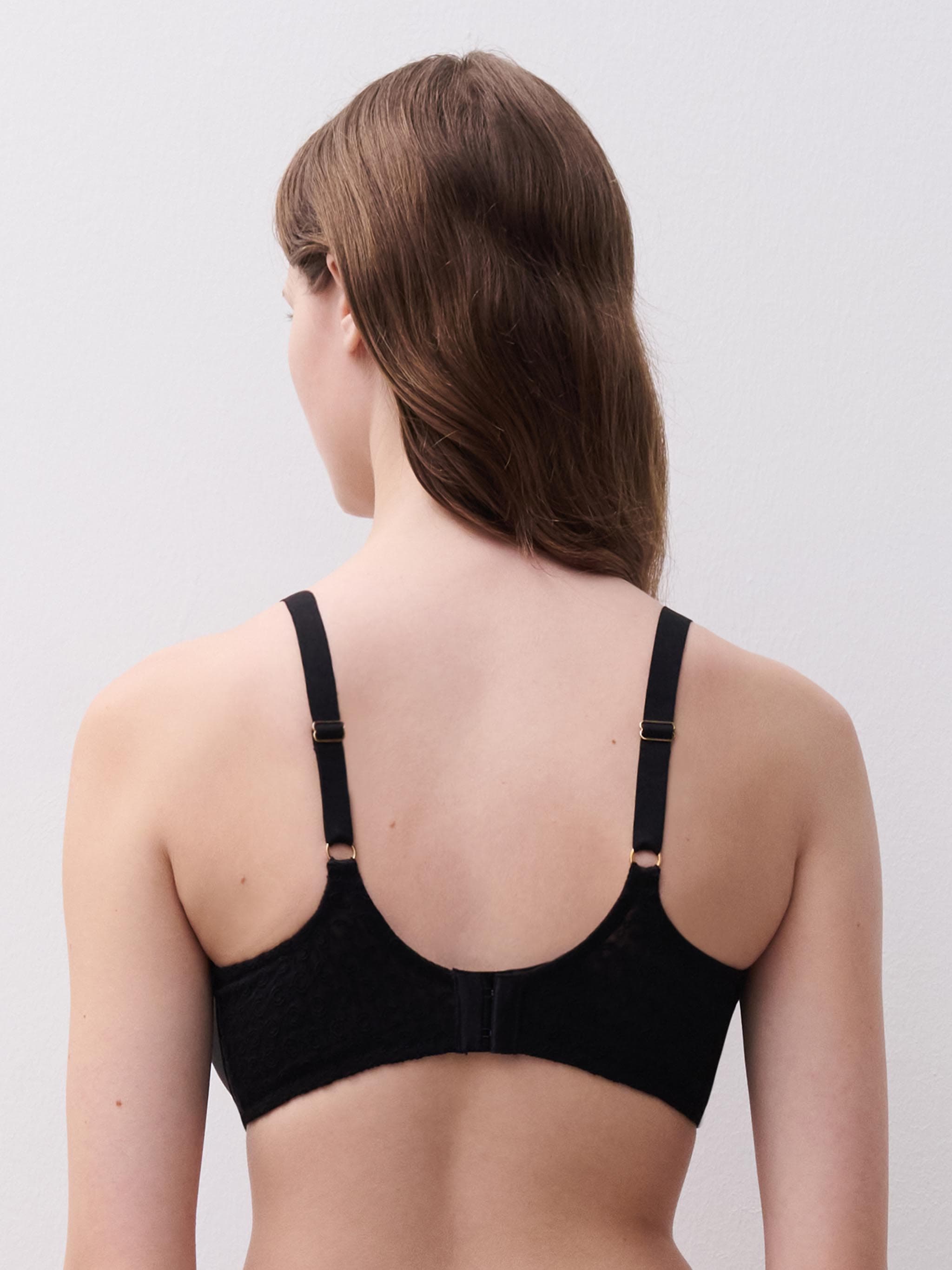 Soutien-gorge corbeille mémoire de forme - Noir
