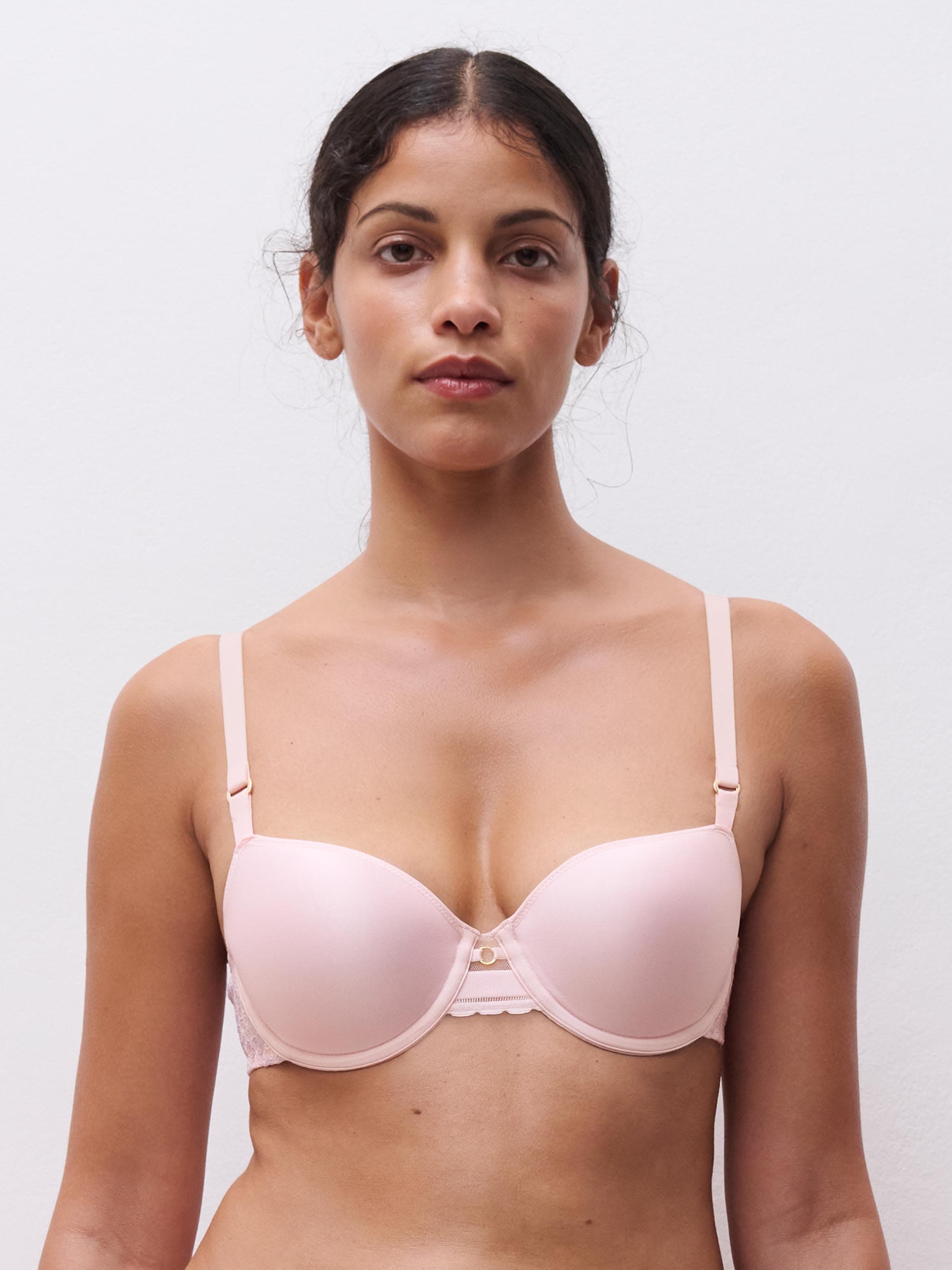 Soutien-gorge corbeille mémoire de forme - Rose nymphea / Lavandin