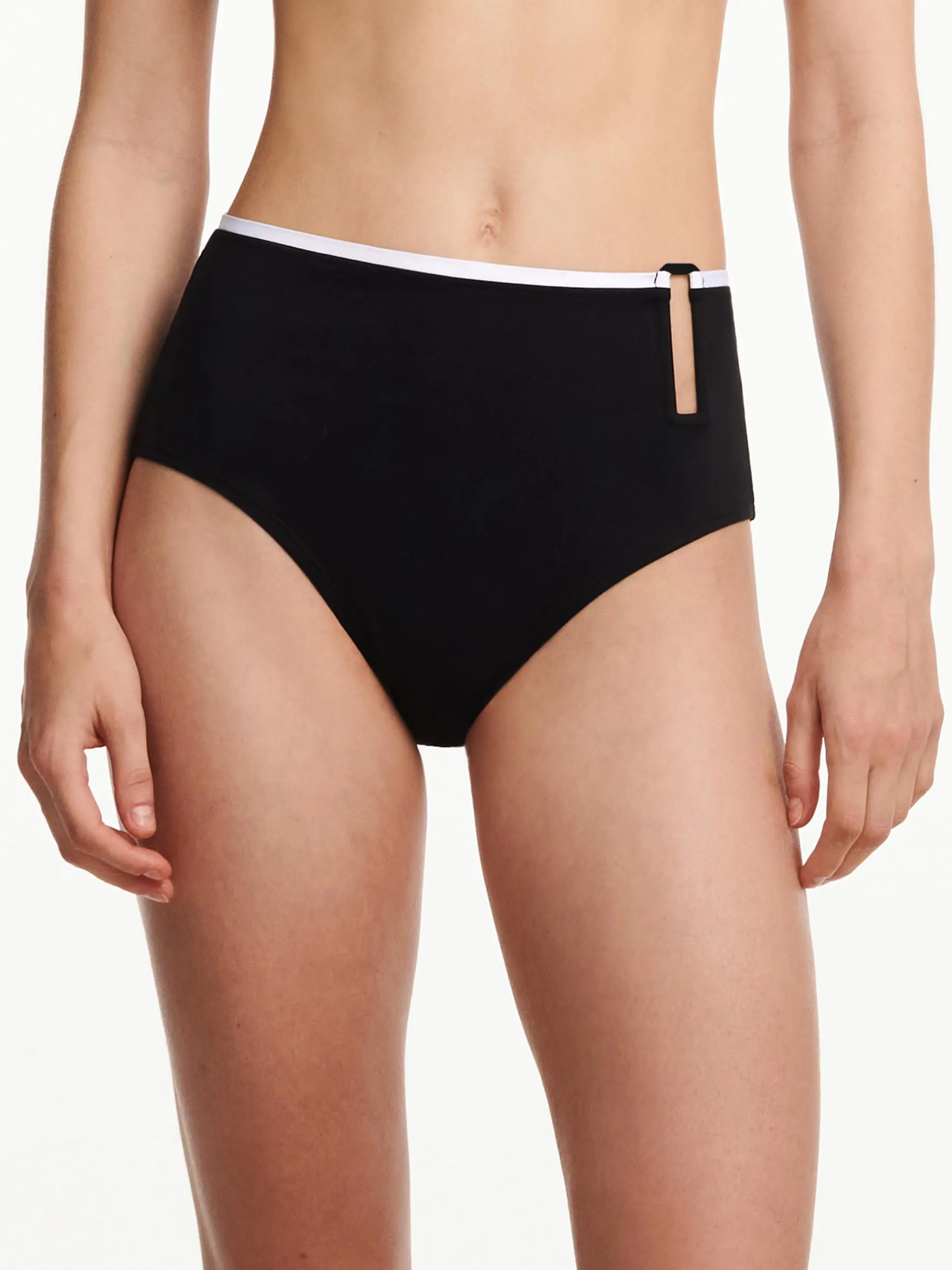 Culotte taille haute - Noir / Blanc