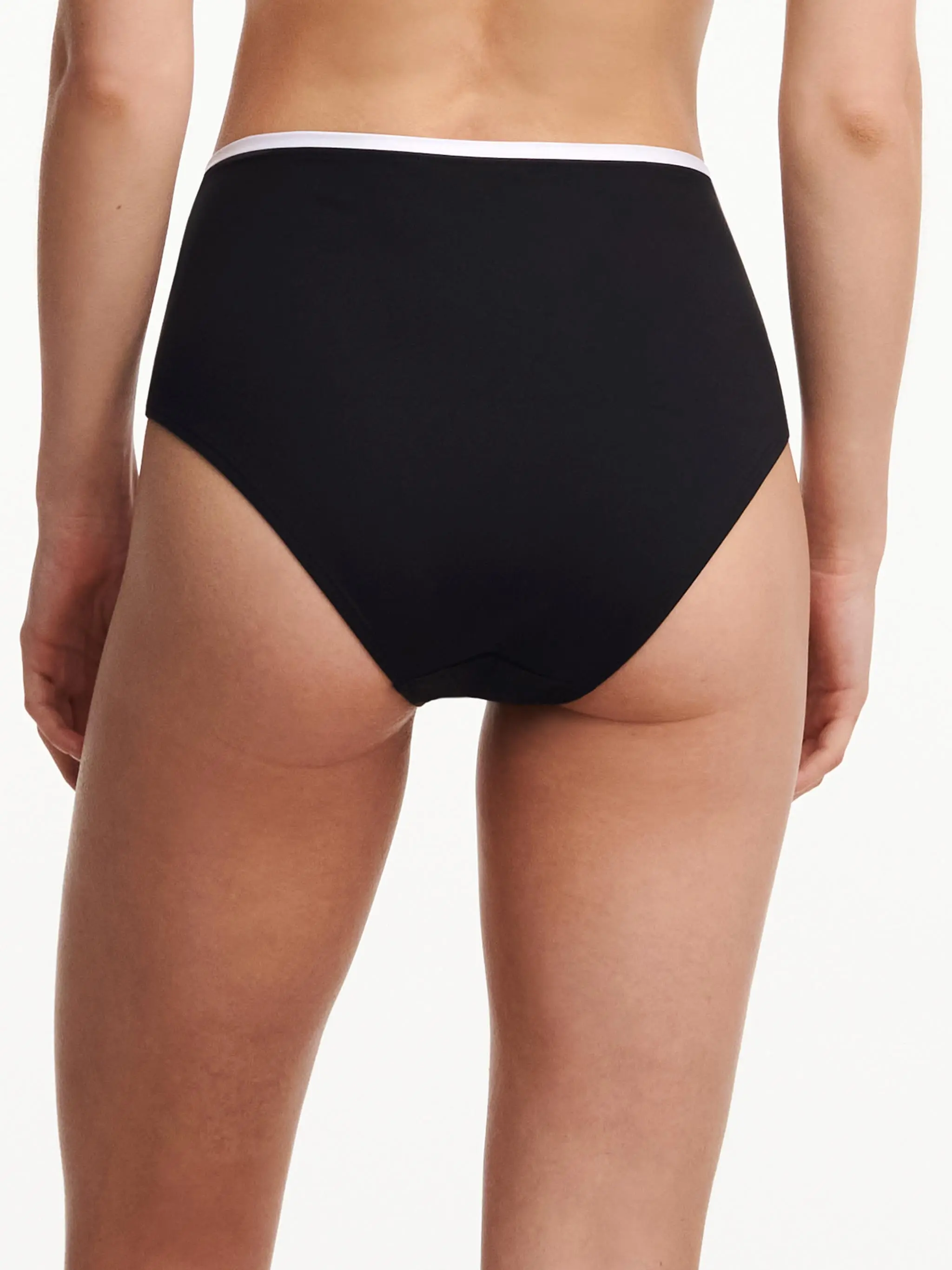 Culotte taille haute - Noir / Blanc