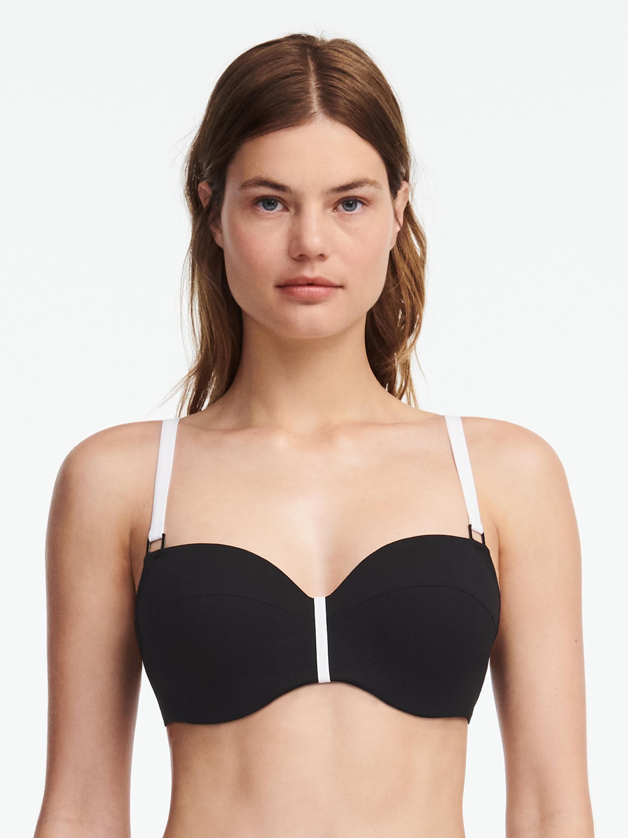 Soutien-gorge corbeille mémoire de forme - Noir / Blanc