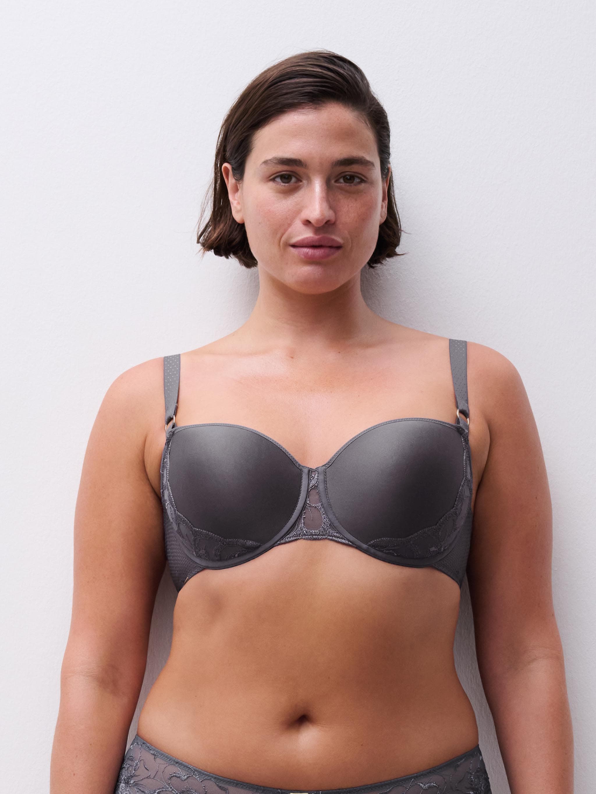 Soutien-gorge corbeille mémoire de forme - Fancy grey