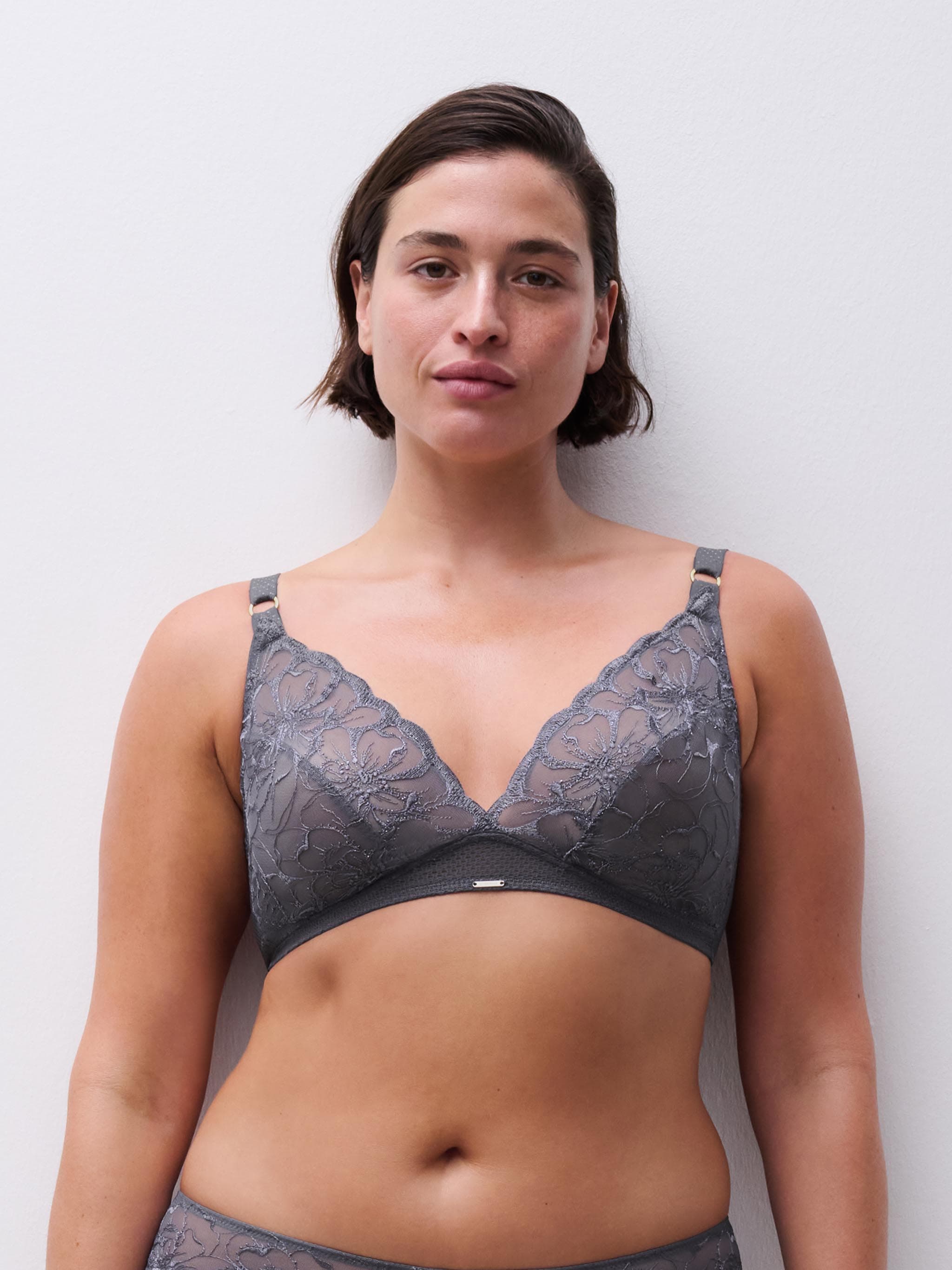Soutien-gorge sans armature triangle - Fancy grey