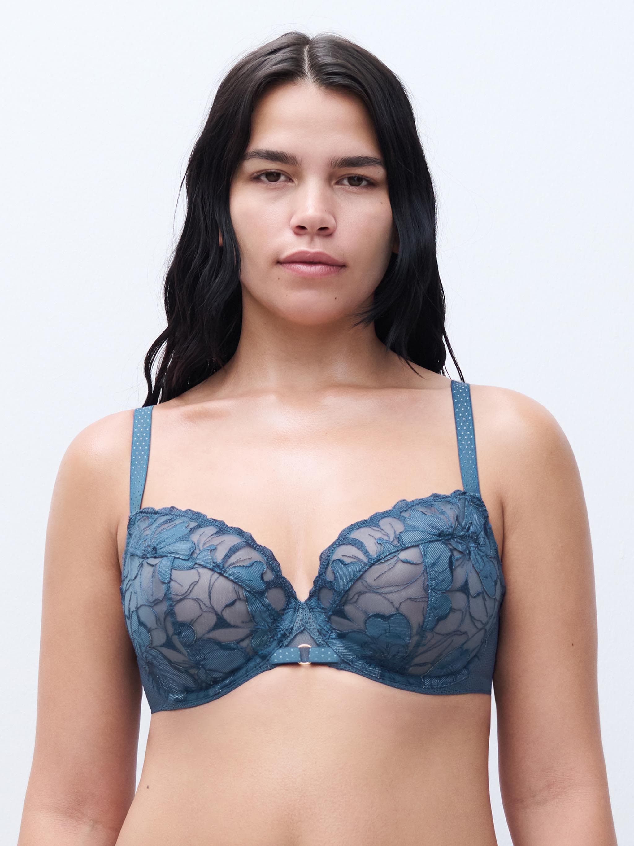 Soutien-gorge emboîtant - Bleu jeans denim