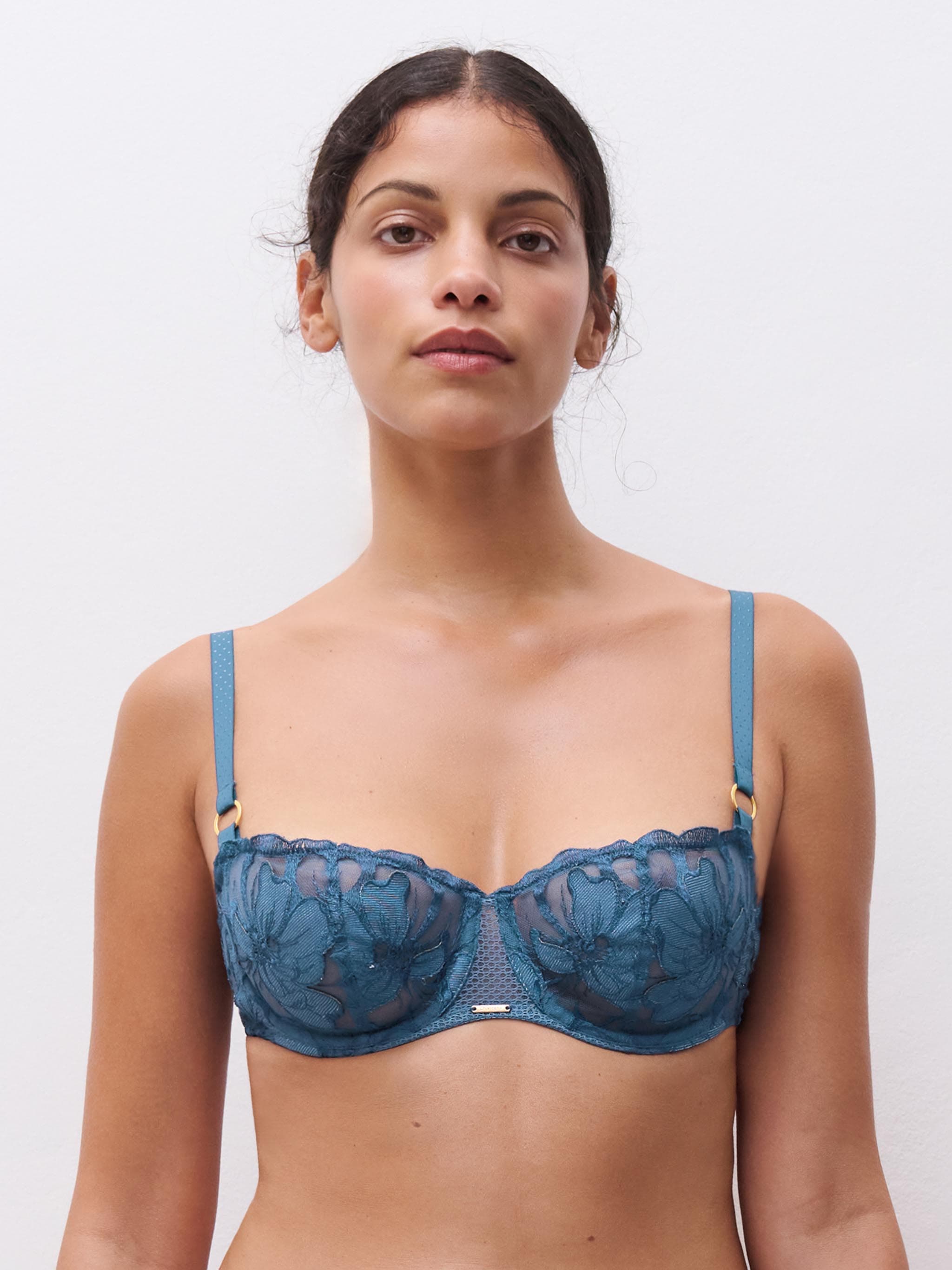 Soutien-gorge corbeille - Bleu jeans denim