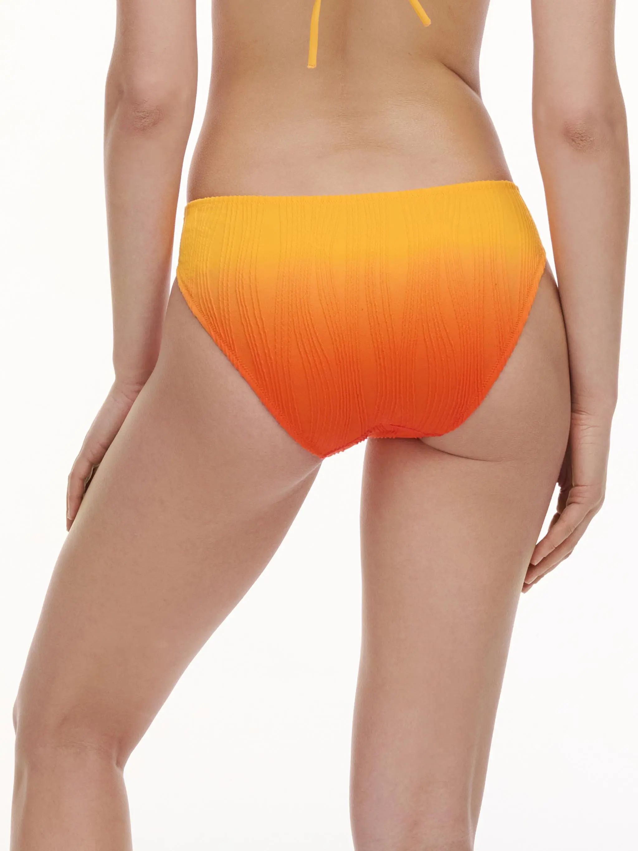 Bas de maillot de bain slip - Orange tie & dye