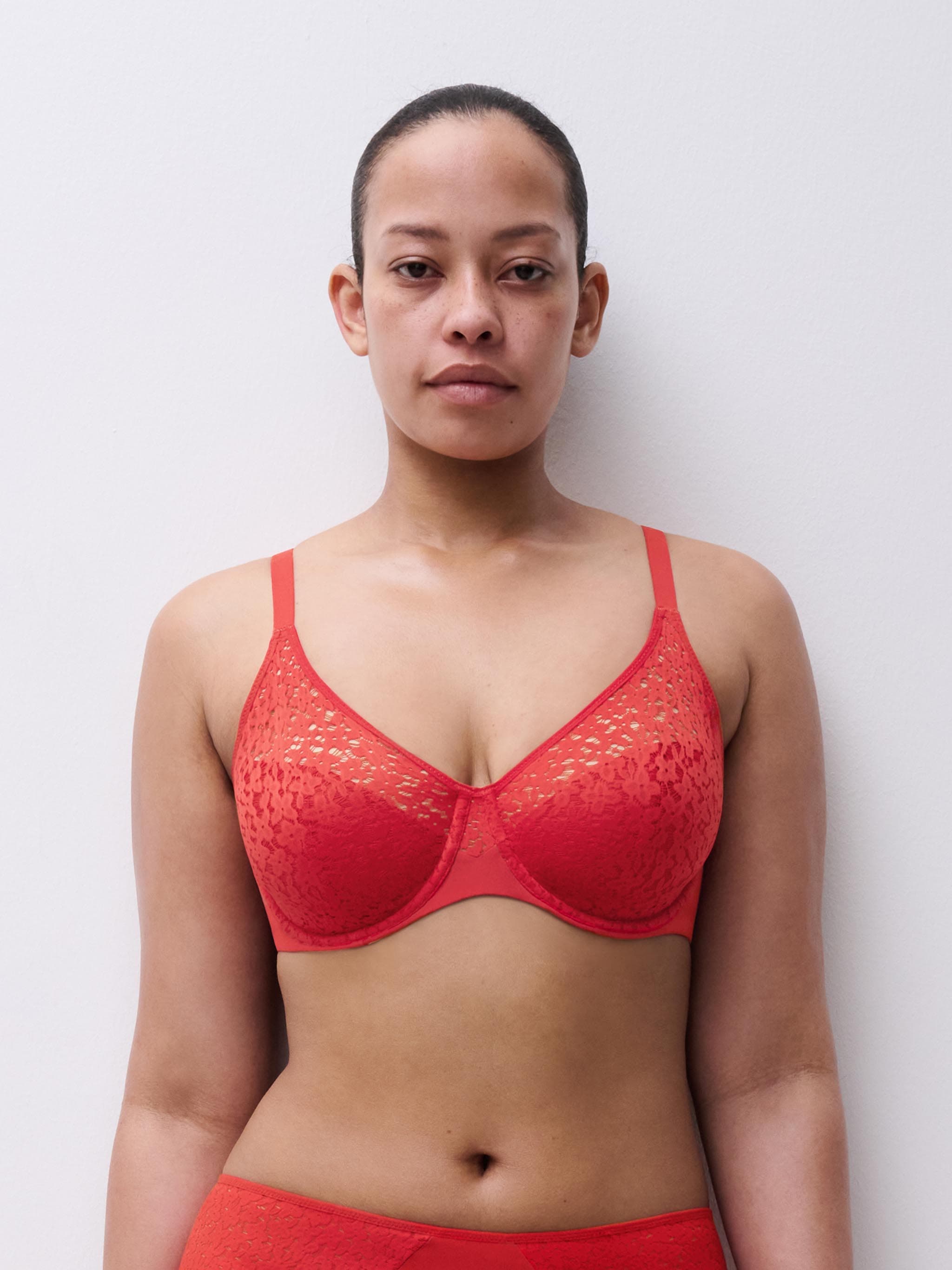 Soutien-gorge moulé emboîtant - Coquelicot