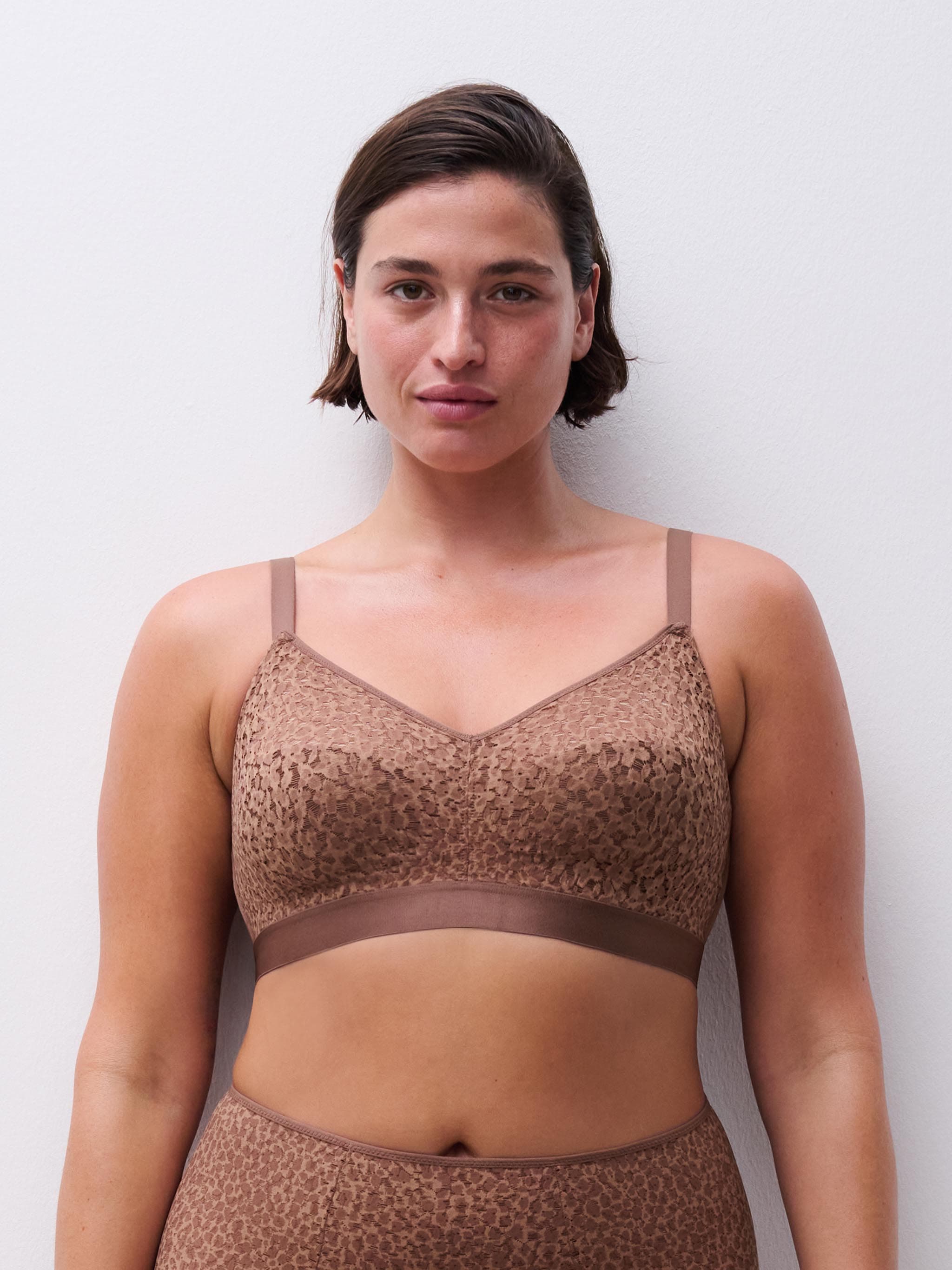 Soutien-gorge sans armature maintien - Brun sauvage