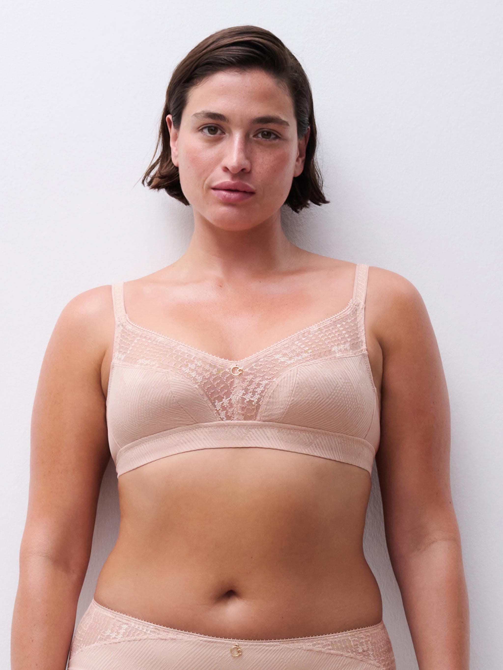 Soutien-gorge sans armature maintien - Rose dragée