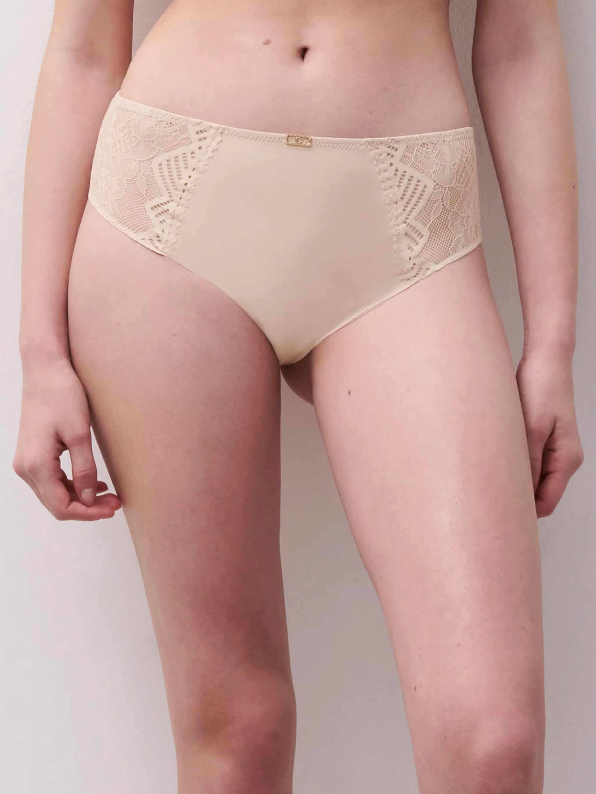 Culotte taille haute - Beige doré